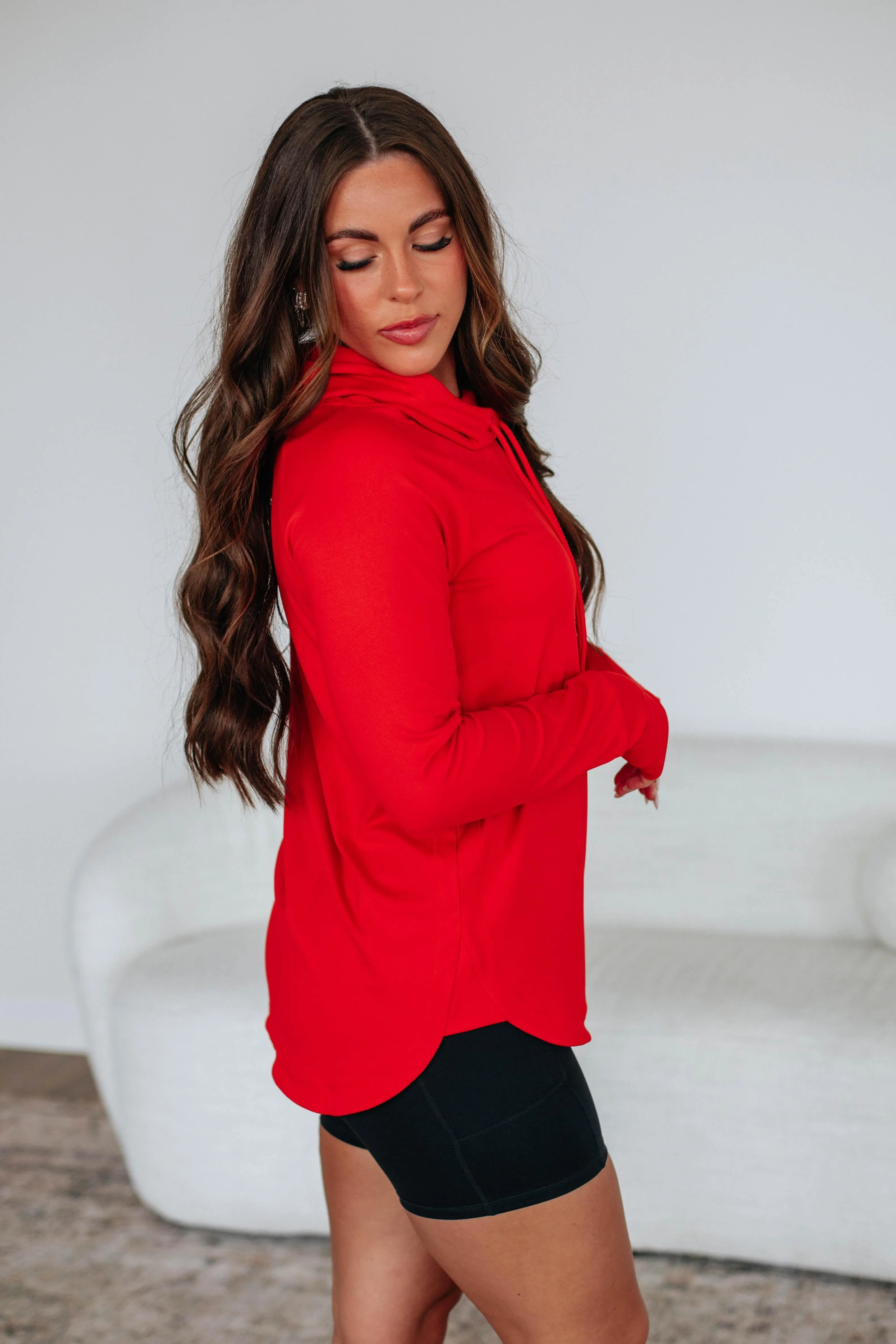 Cozy Clothing Style Core Comfort Alice Active Hoodie - Cherry