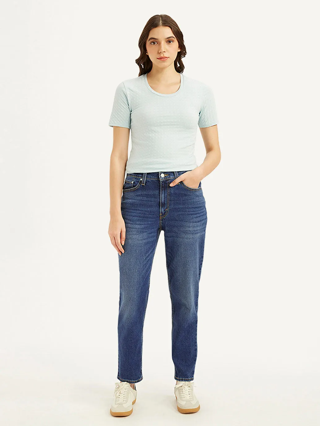 Women's 80s Mom Blue Loose Fit High Rise Jeans Favorite Basic Layer game