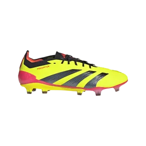 adidas PREDATOR ELITE FIRM GROUND Soccer Cleats | Team Solar Yellow 2-Core Black-Solar Red | Men's racquetball shoes