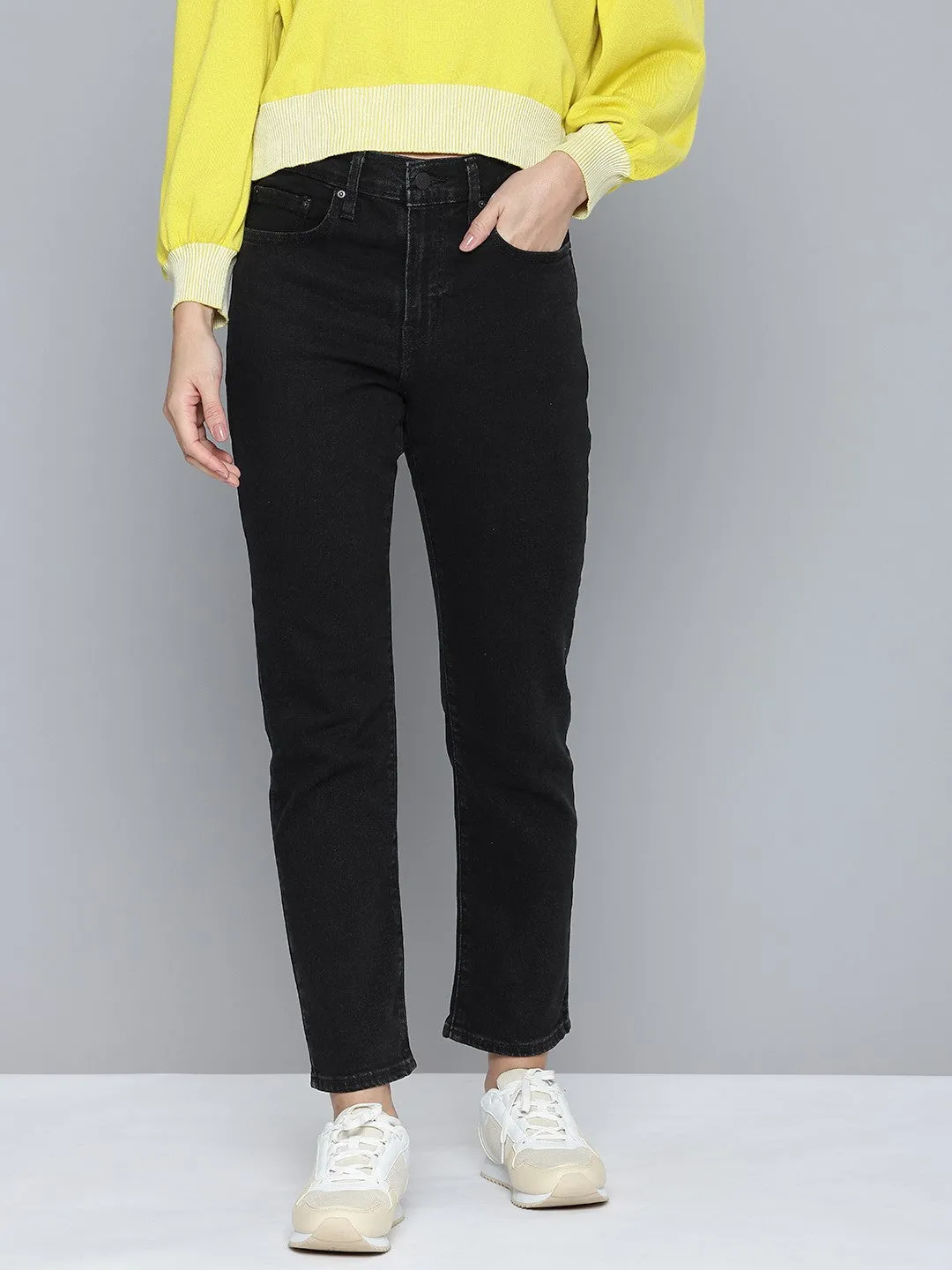 Women's 711 Black Skinny Fit High Rise Jeans All Season Weekend Style Casual Parent Style