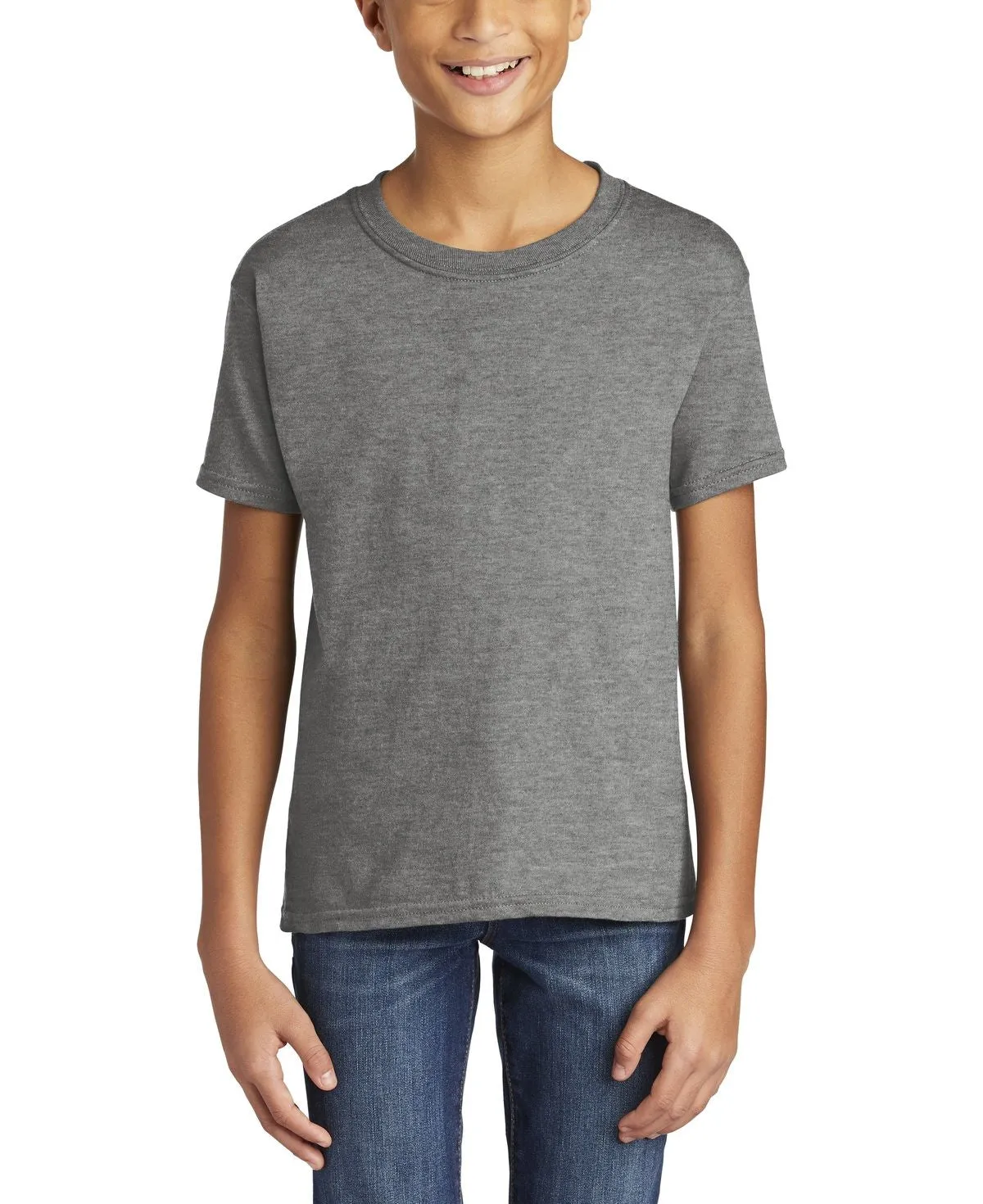 JustBlanks Youth Short Sleeve Crew Neck Softstyle T-Shirt Thermal regulation Relaxed Comfort Look