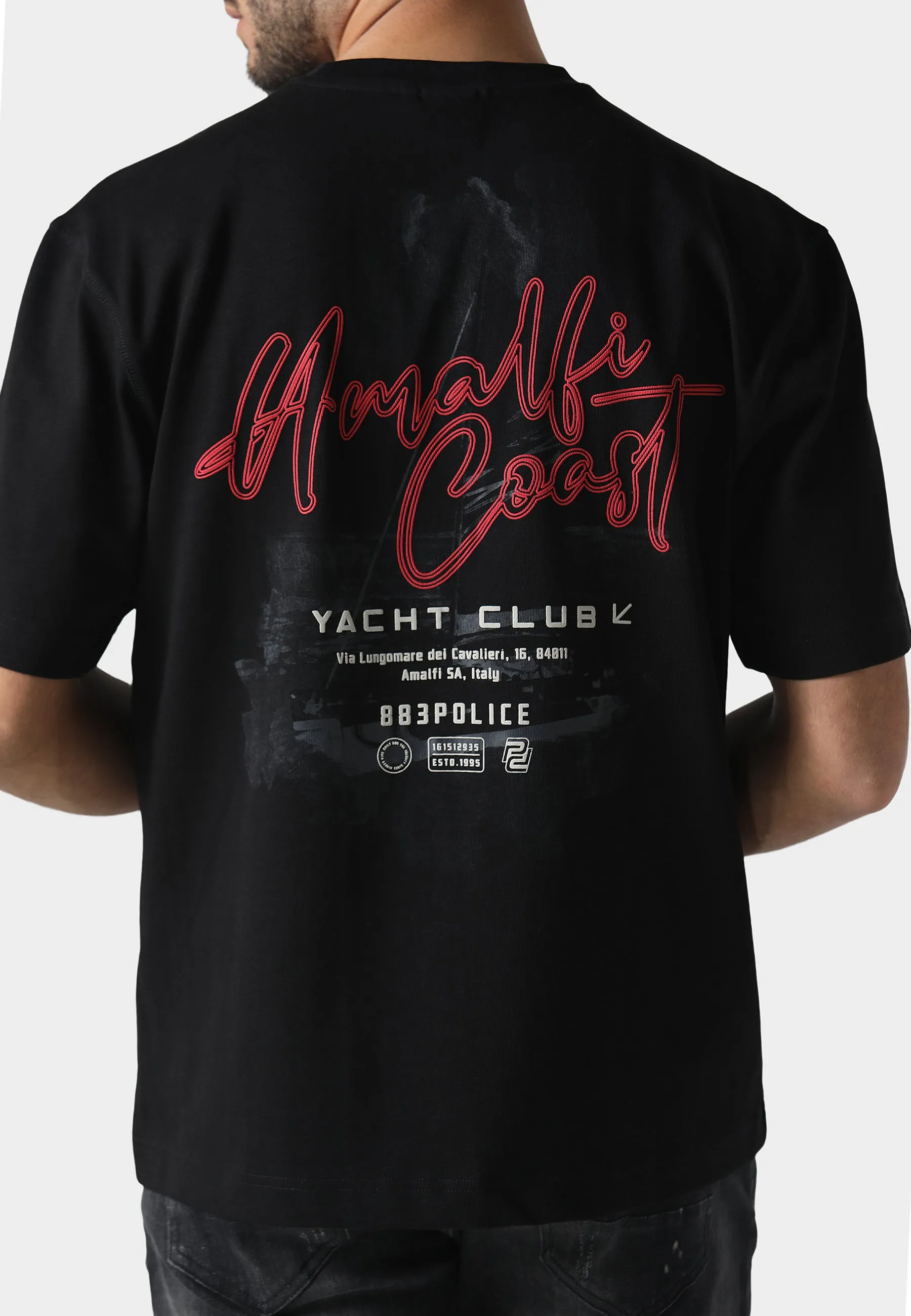 Amalfi Black T-Shirt Perfect for Travel