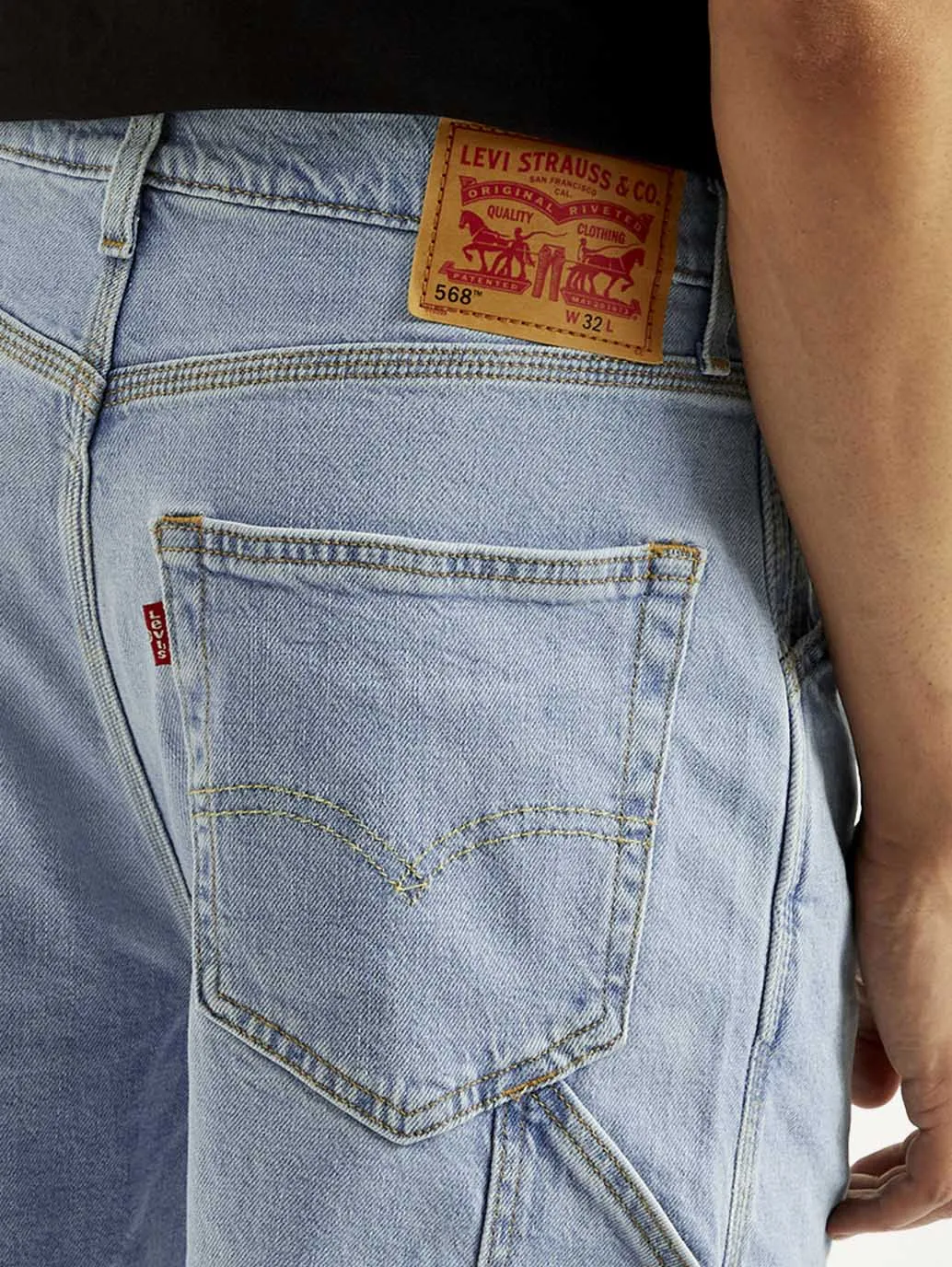 Men's Light-Blue Loose Fit Shorts Stylish Comfort