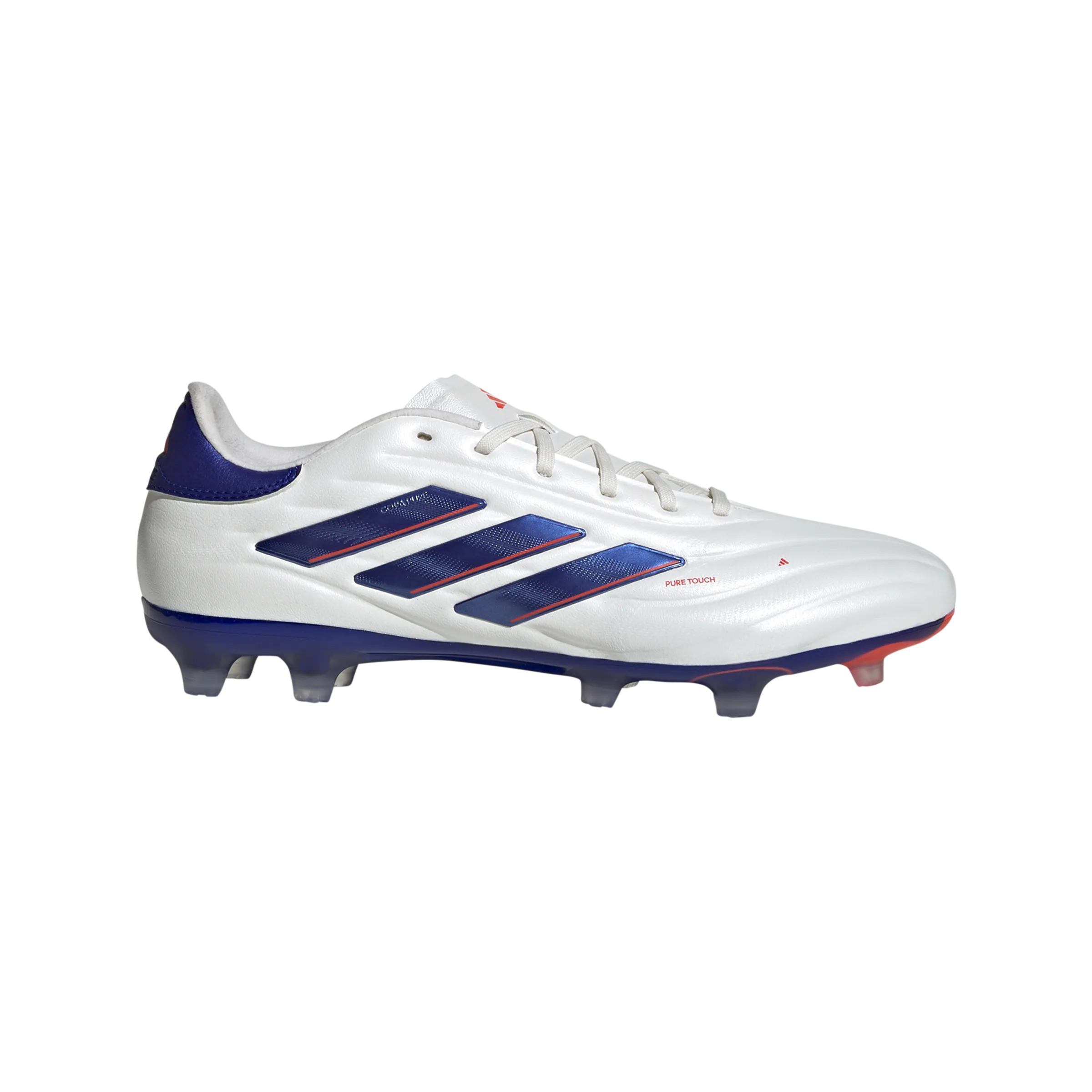 Shoe brushes adidas Copa Pure 2 Pro Firm Ground Soccer Shoes | Cloud White-Lucid Blue-Solar Red | Men's