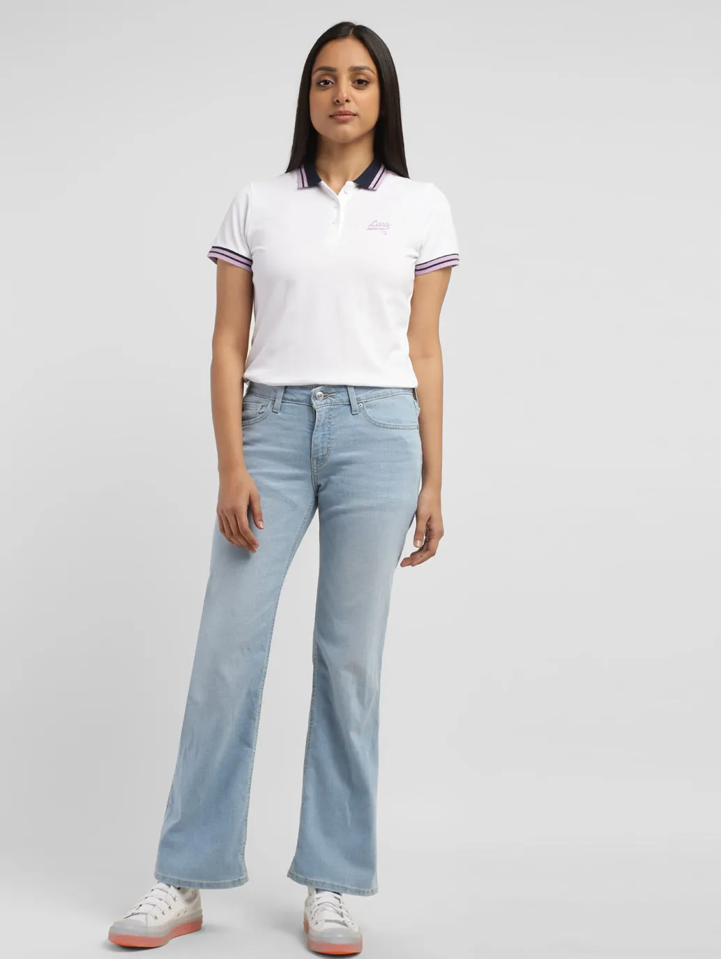 Always Stylish Closet Staple Women's Blue Bootcut Fit Mid Rise Jeans