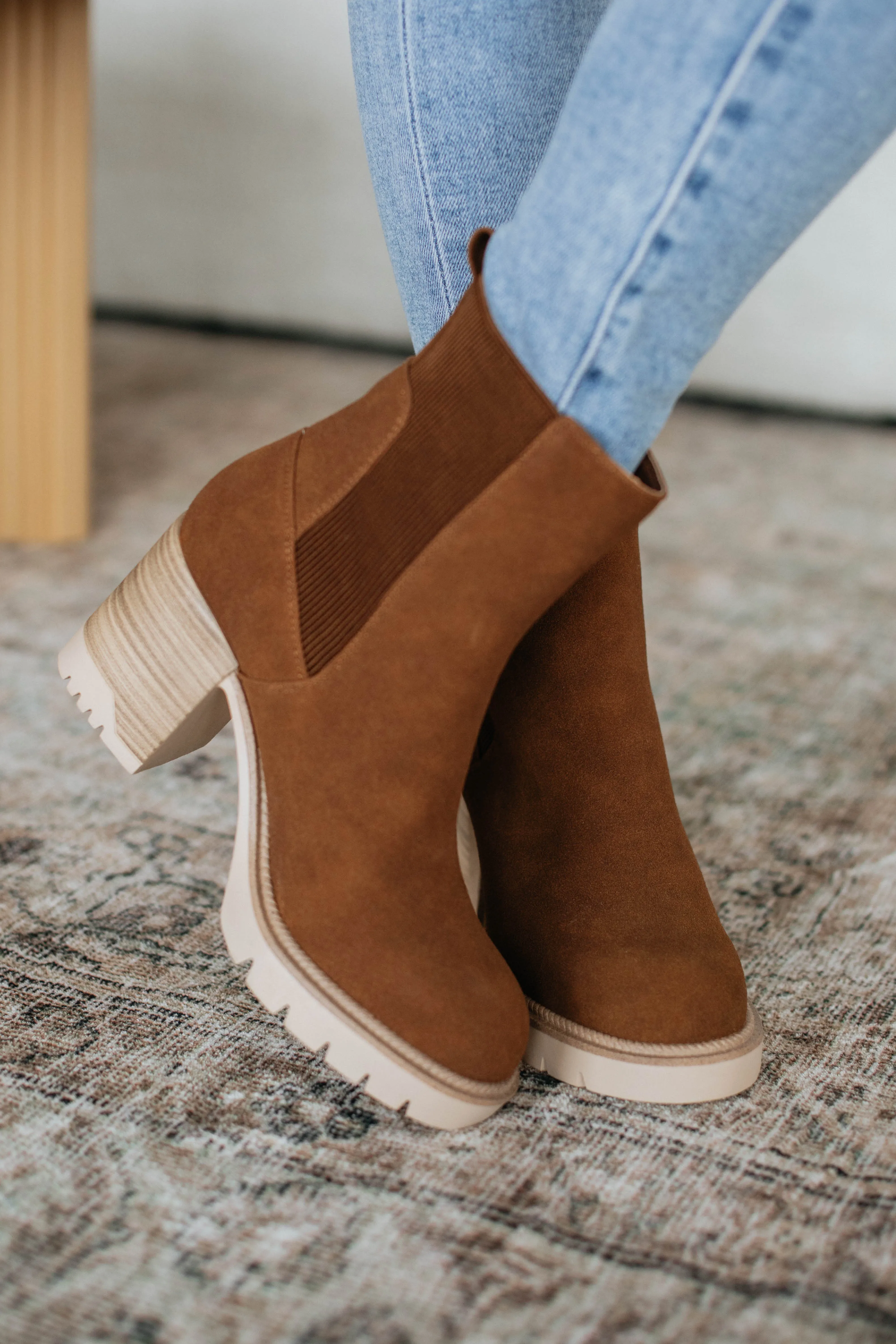 Anywhere With You Boots - Cognac Wide Path