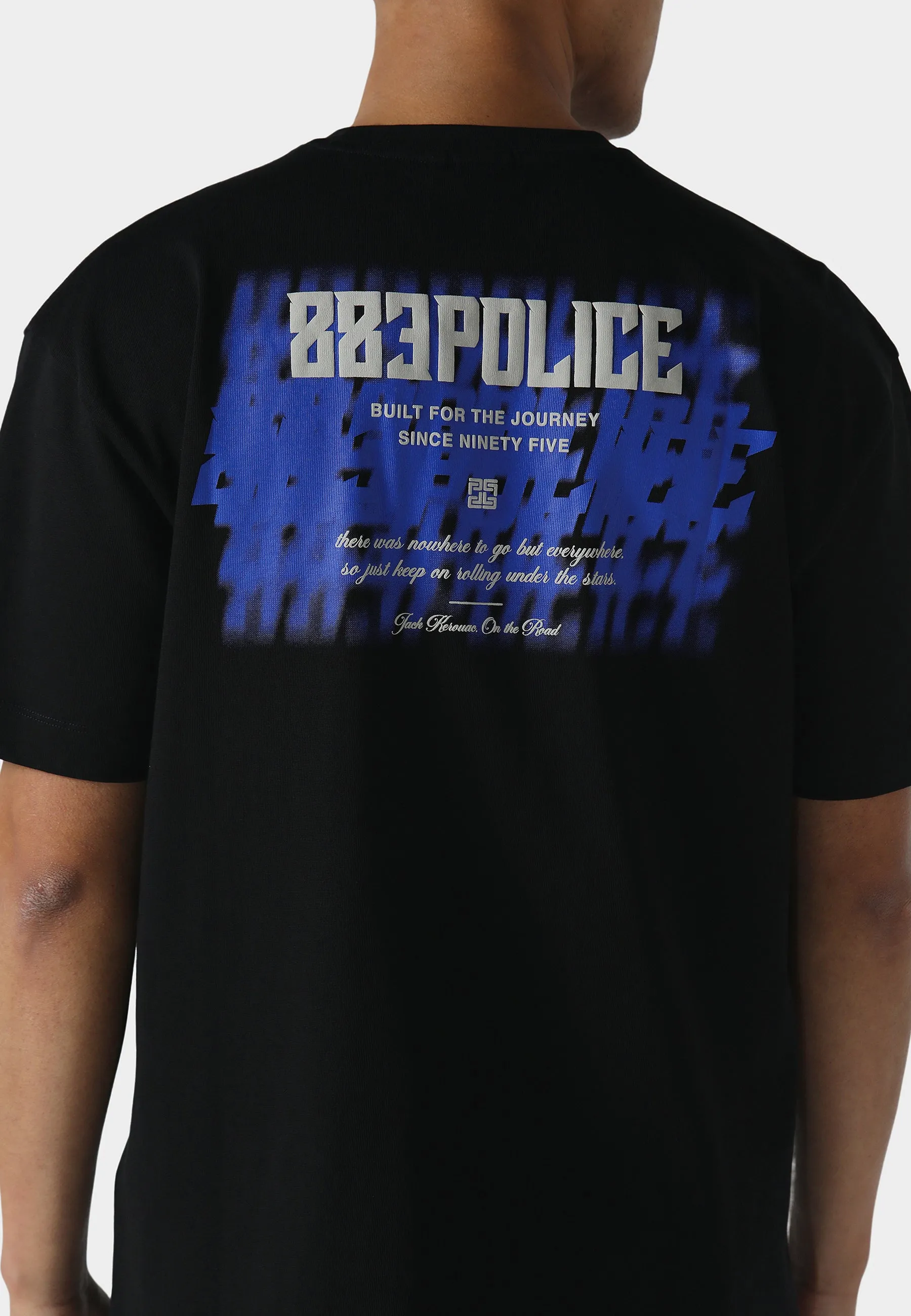 Arand Black T-Shirt polo neck Soft Knit