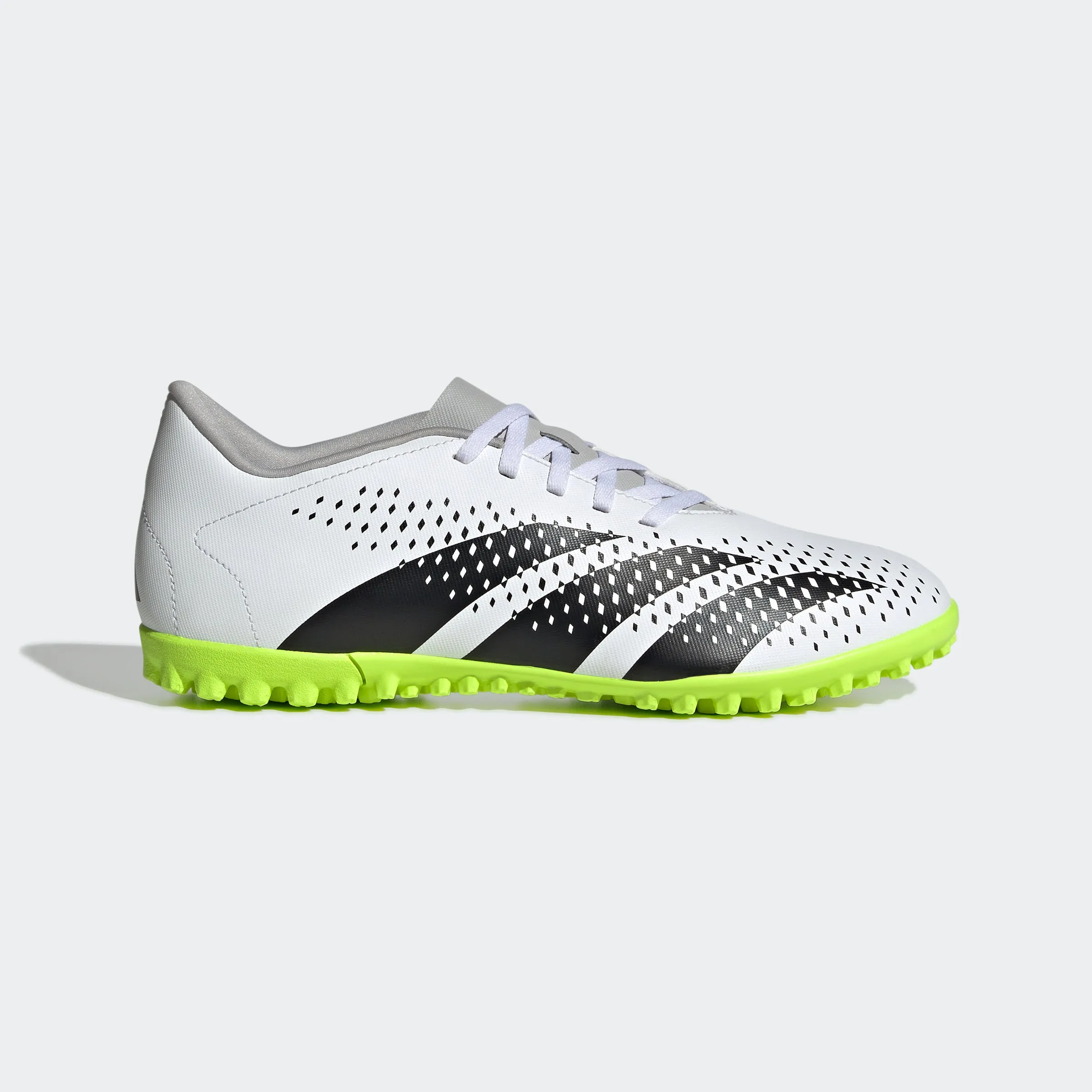 adidas Predator Accuracy.4 AstroTurf Cleats | White/Black | Men's Anti Fatigue Multi terrain Traction