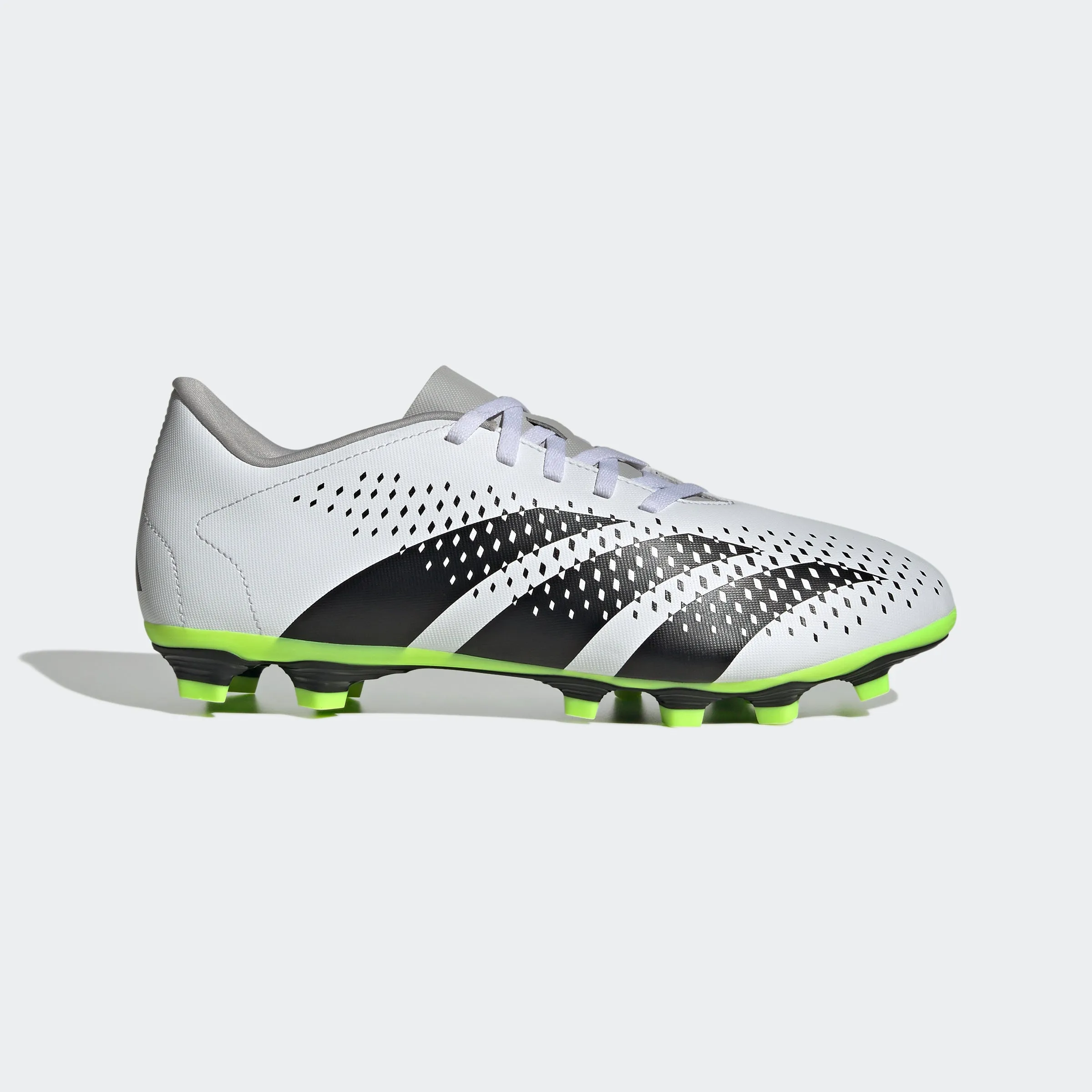 adidas Predator Accuracy.4 Flexible Ground Cleats | White/Black | Men's Dynamic Motion Support boys' sports shoes