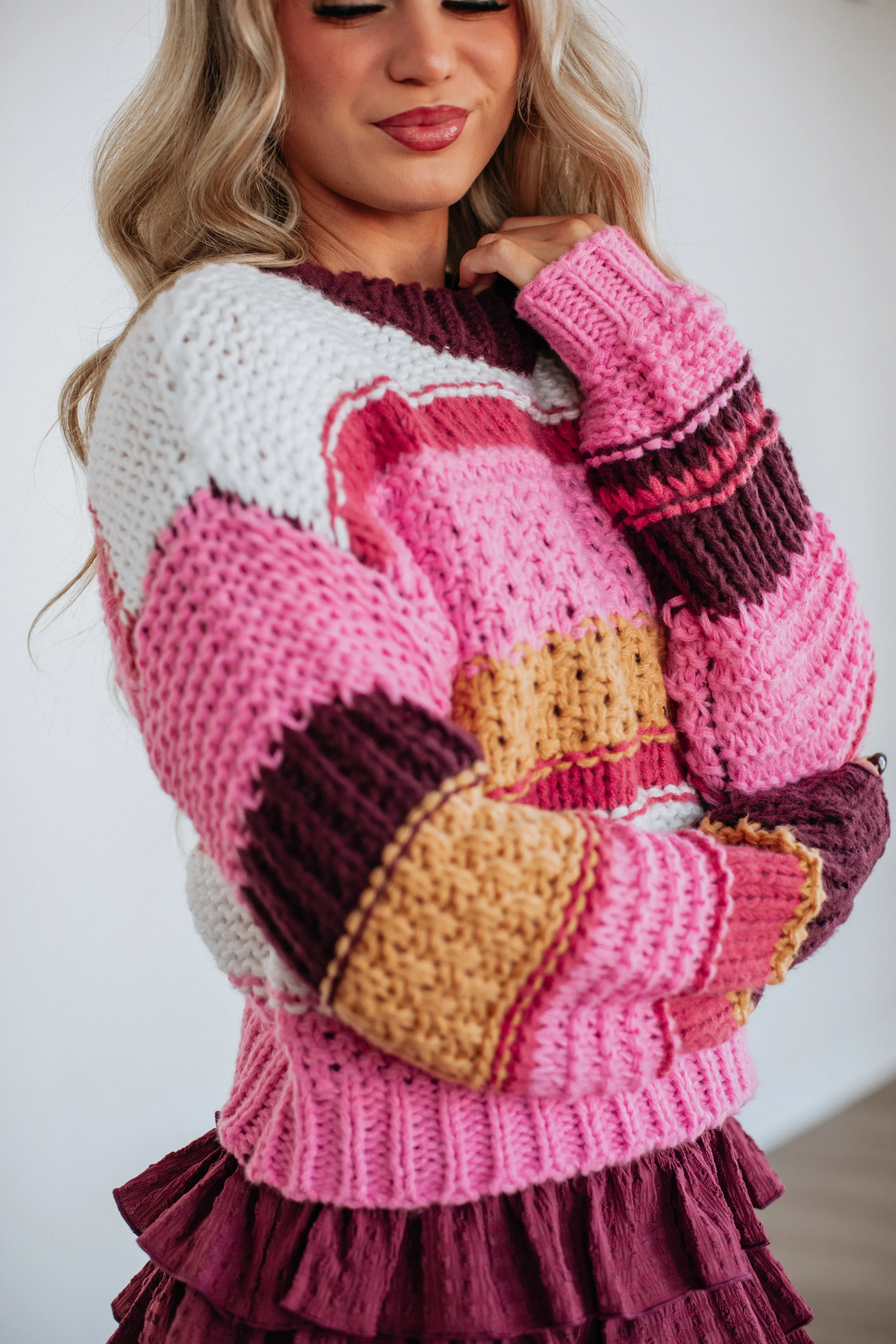 smooth zipper Arica Striped Sweater