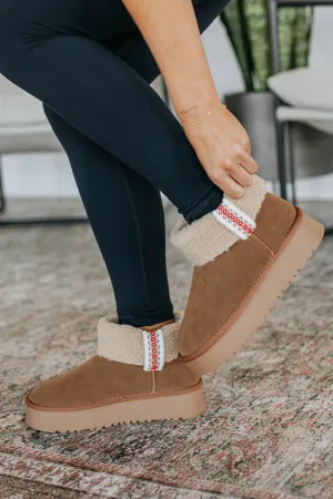 Baby It's Cold Outside Boots - Tan Comfort Flex