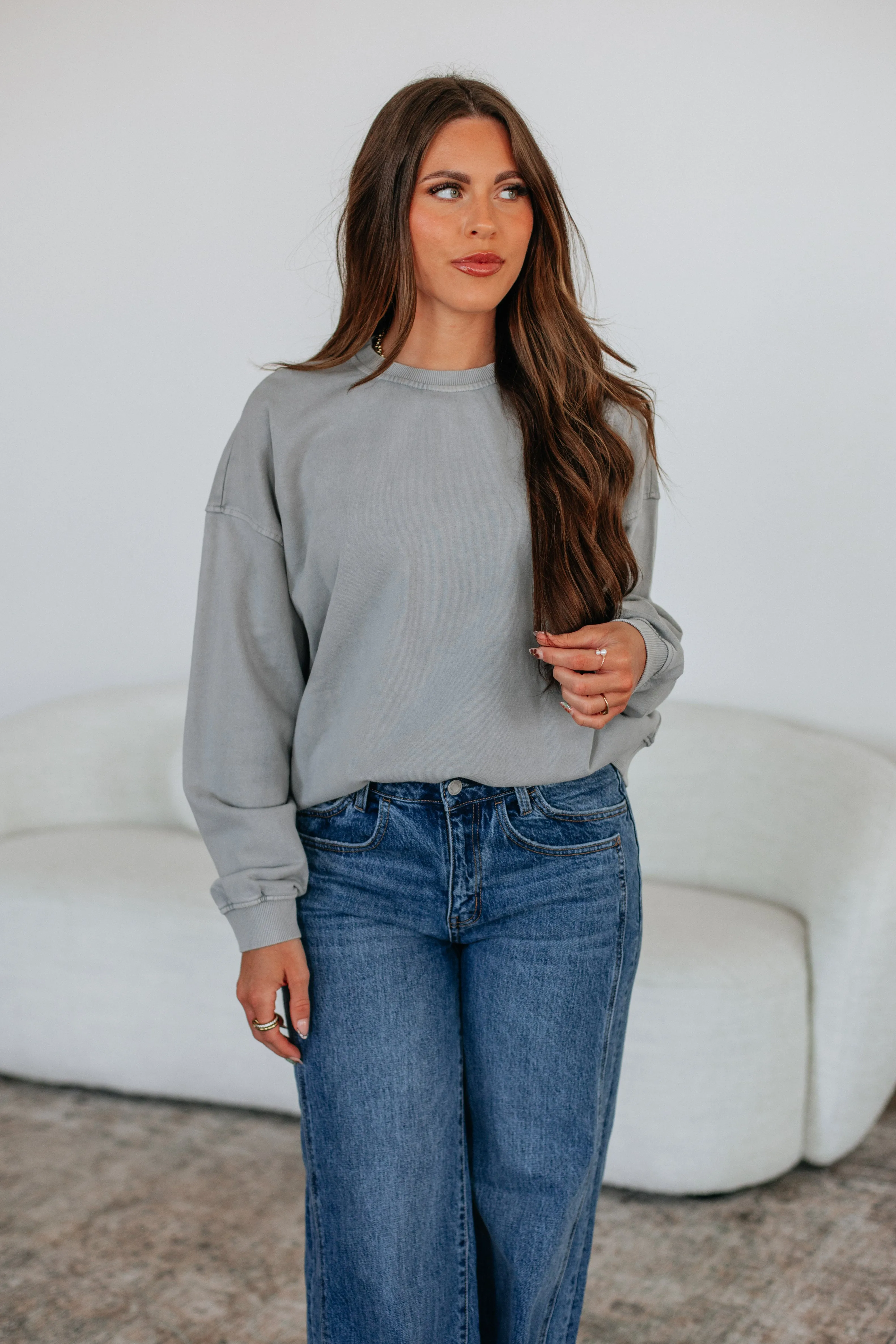 Amala Washed Crewneck product watch punctuality