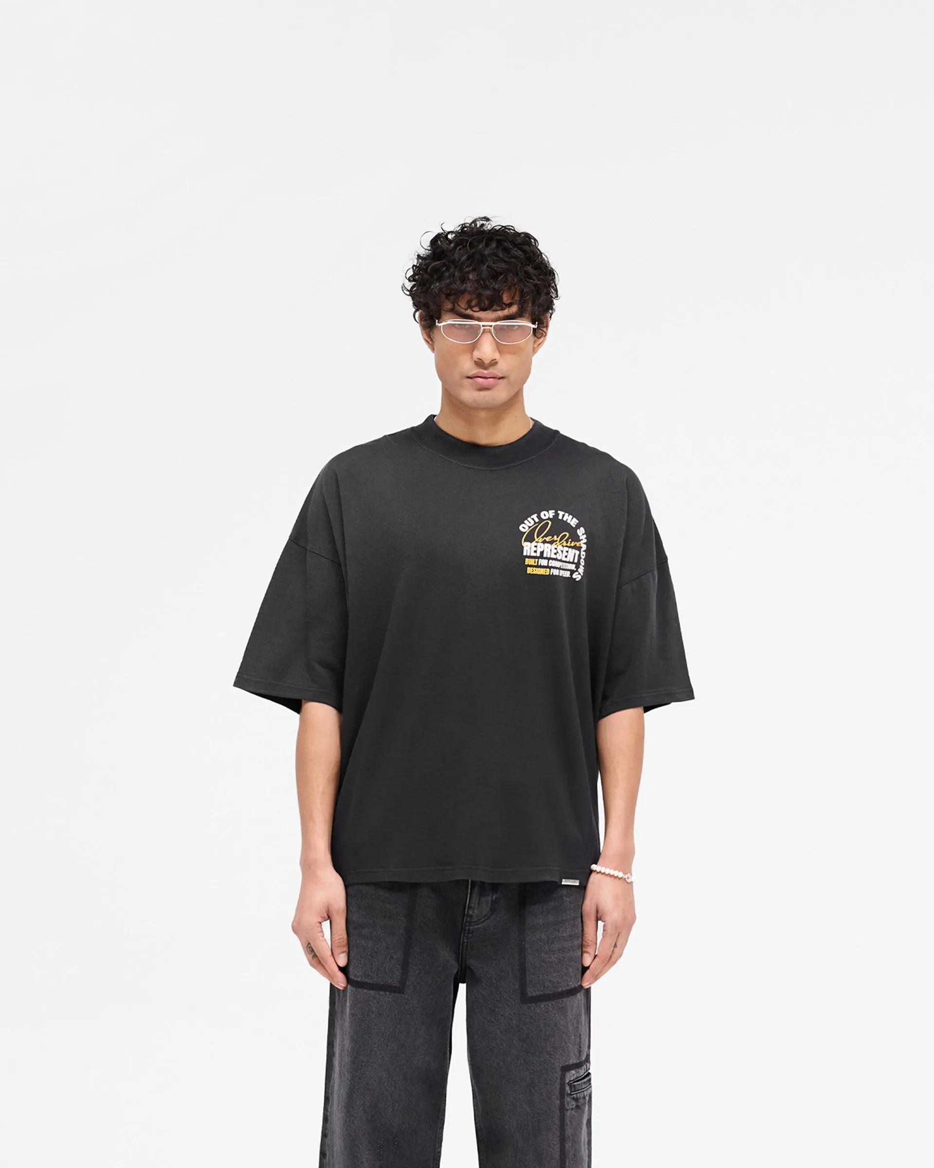 Out Of The Shadows T-Shirt - Stained Black Chic Vibe