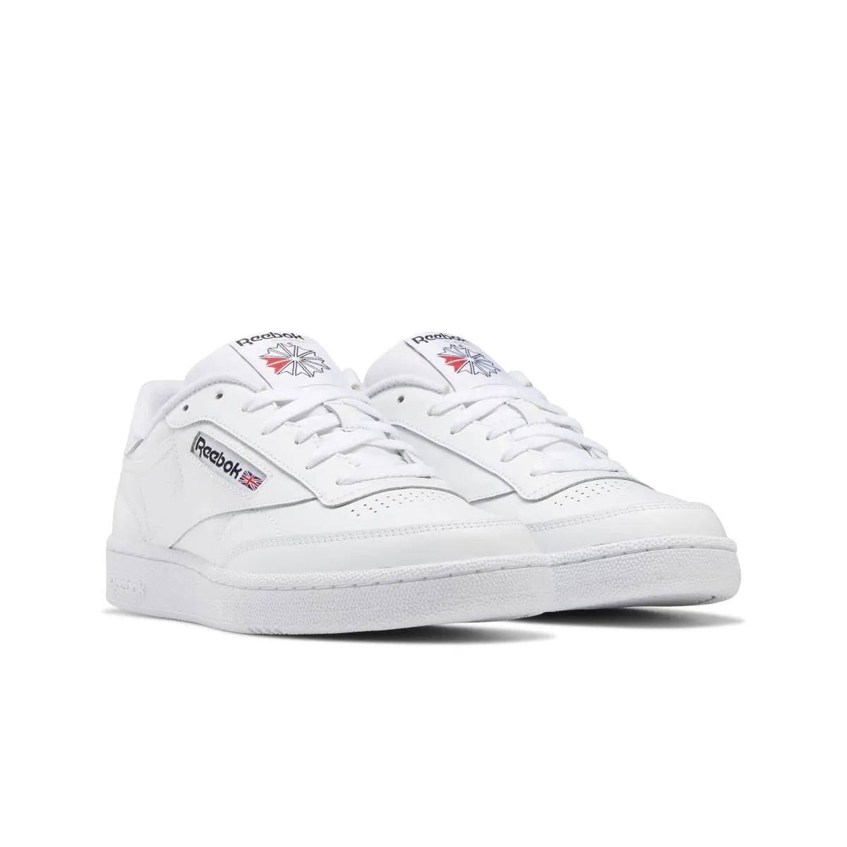Fairy Step Urban Style REEBOK 100009940 (GZ1605) CLUB C 85 MN'S (Medium) White/White/Black Leather Lifestyle Shoes