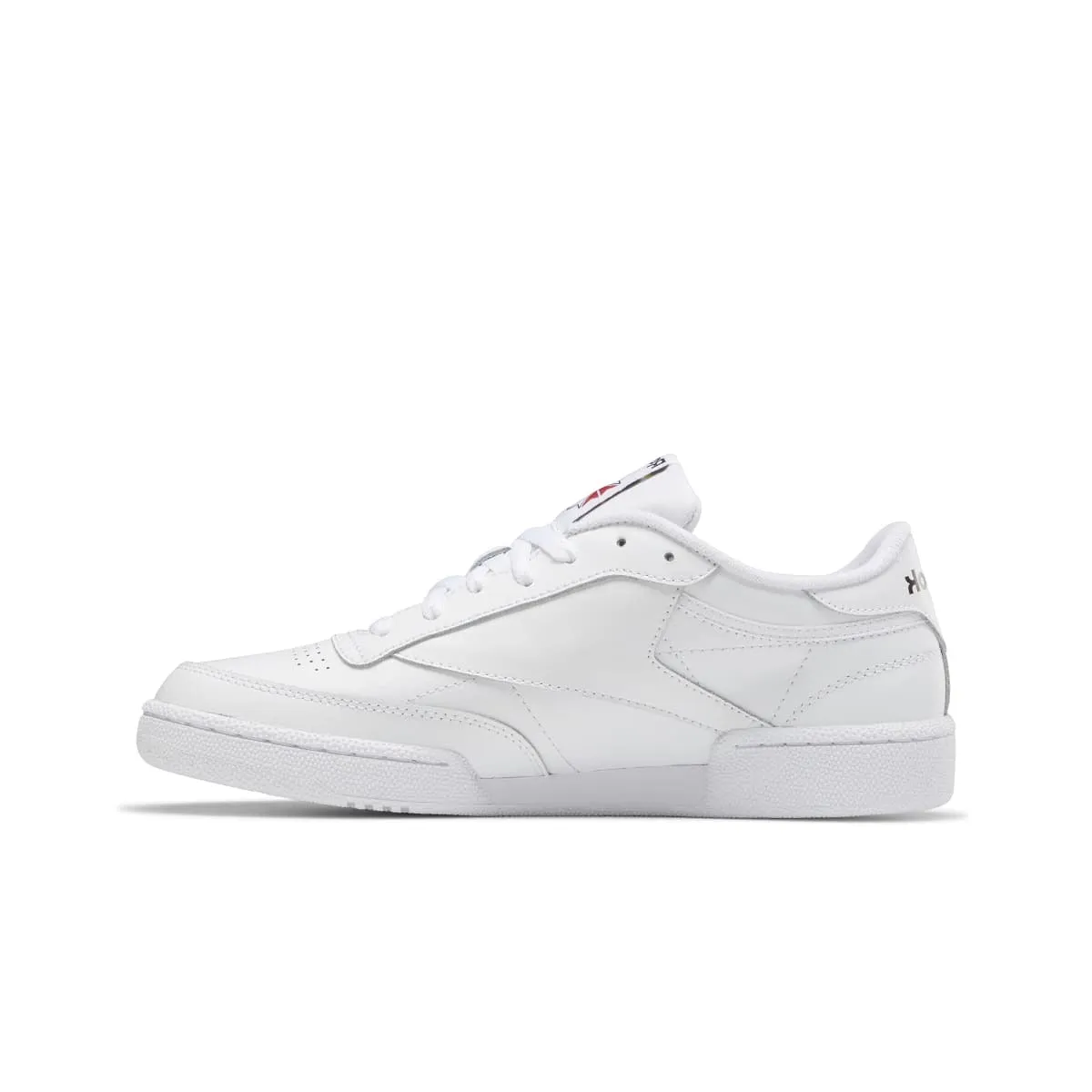 REEBOK 100009940 (GZ1605) CLUB C 85 MN'S (Medium) White/White/Black Leather Lifestyle Shoes Sand Move Flexibility