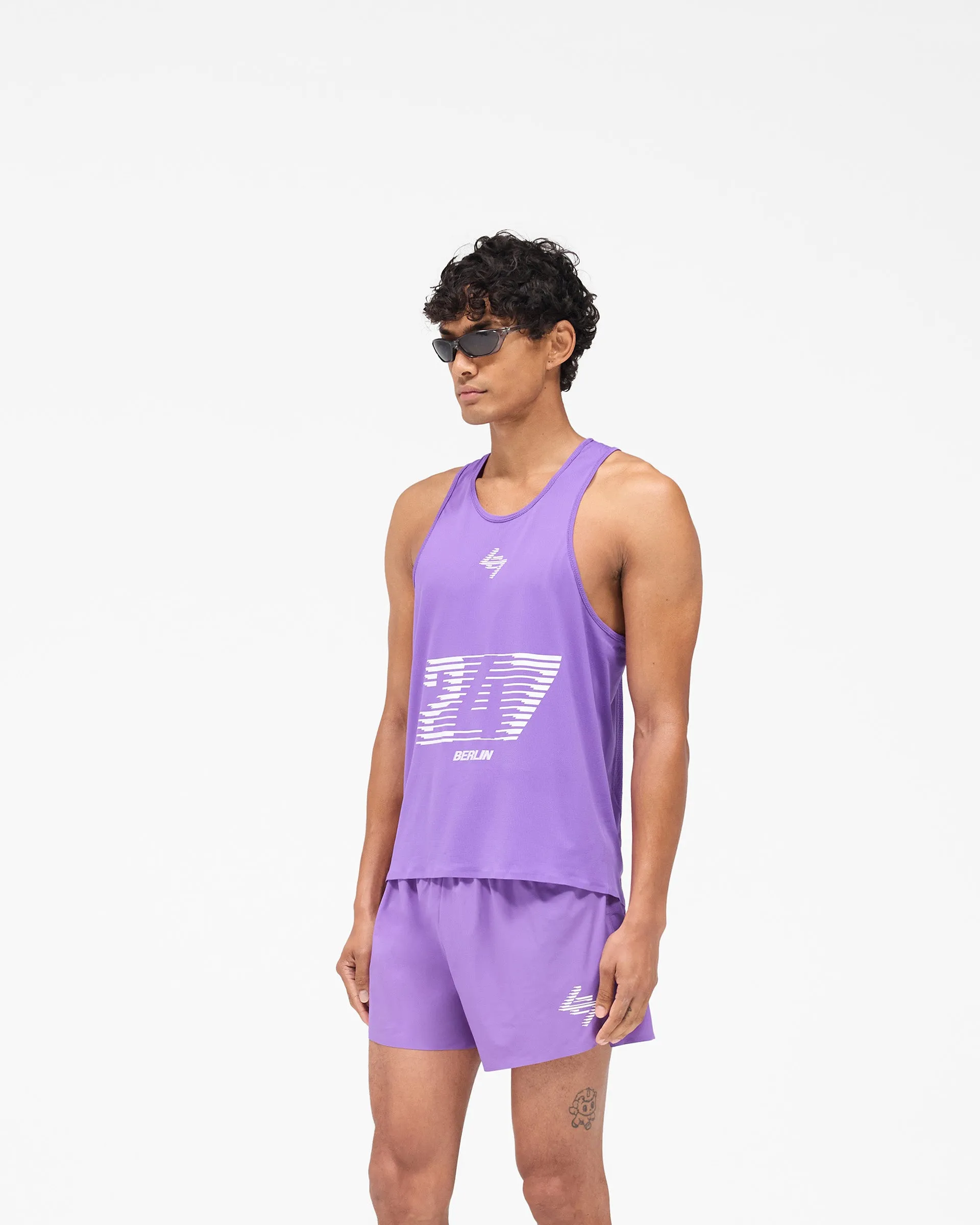 247 Berlin Singlet - Purple Effortless Design