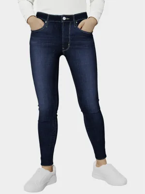 Basic Layers Fit And Easy Women's 711 Blue Skinny Fit Mid Rise Jeans