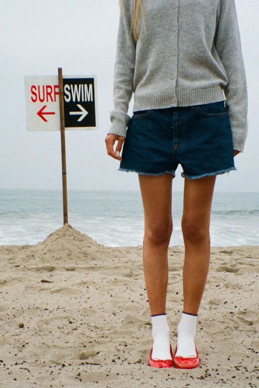 Gail Denim Shorts Biodegradable Material Option Cross Ventilation Channels