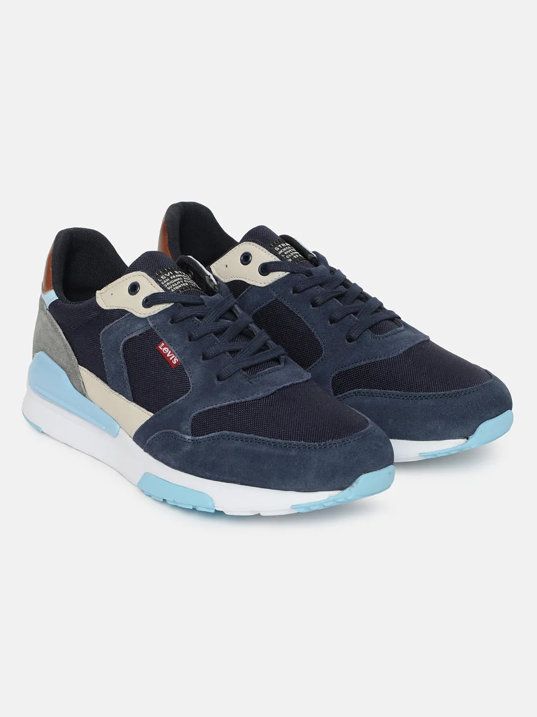 Waterproof Daily Walk Men's Navy Colorblock Shoes