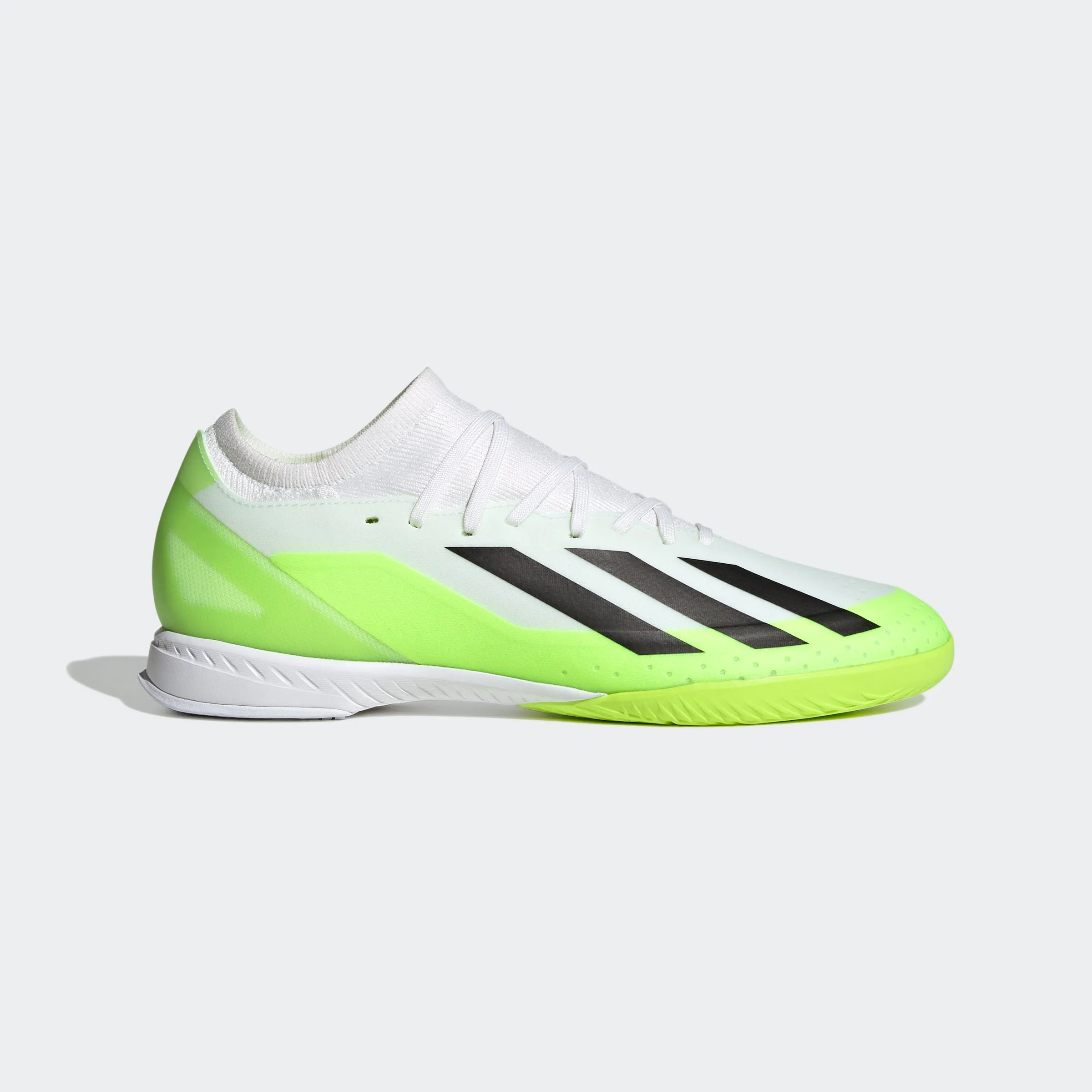 adidas X Crazyfast.3 Indoor Soccer Shoes | White/Black | Men's soft - sole shoes Vibration Dampening Layer