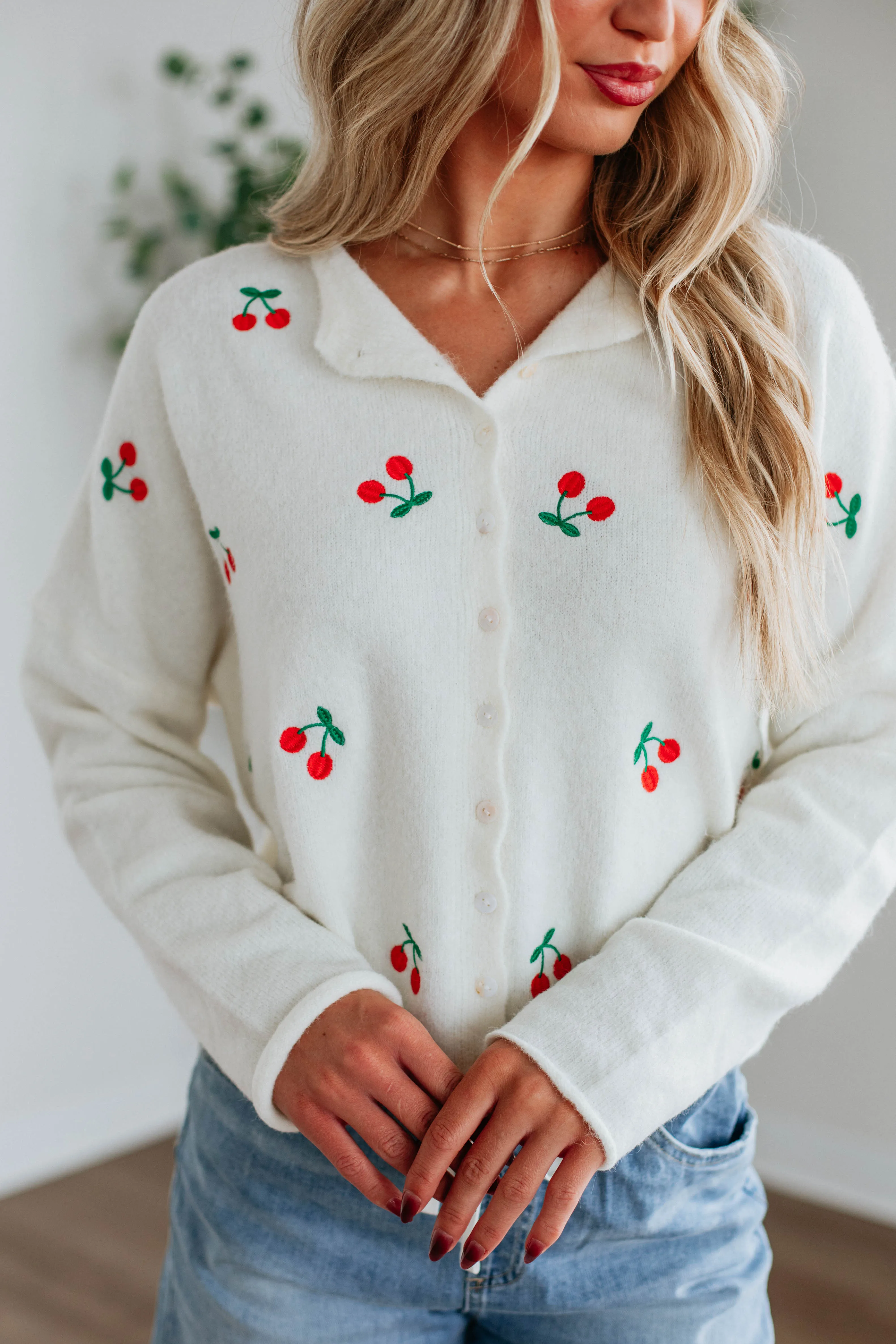 Timeless Feel Brooke Cherry Cardigan