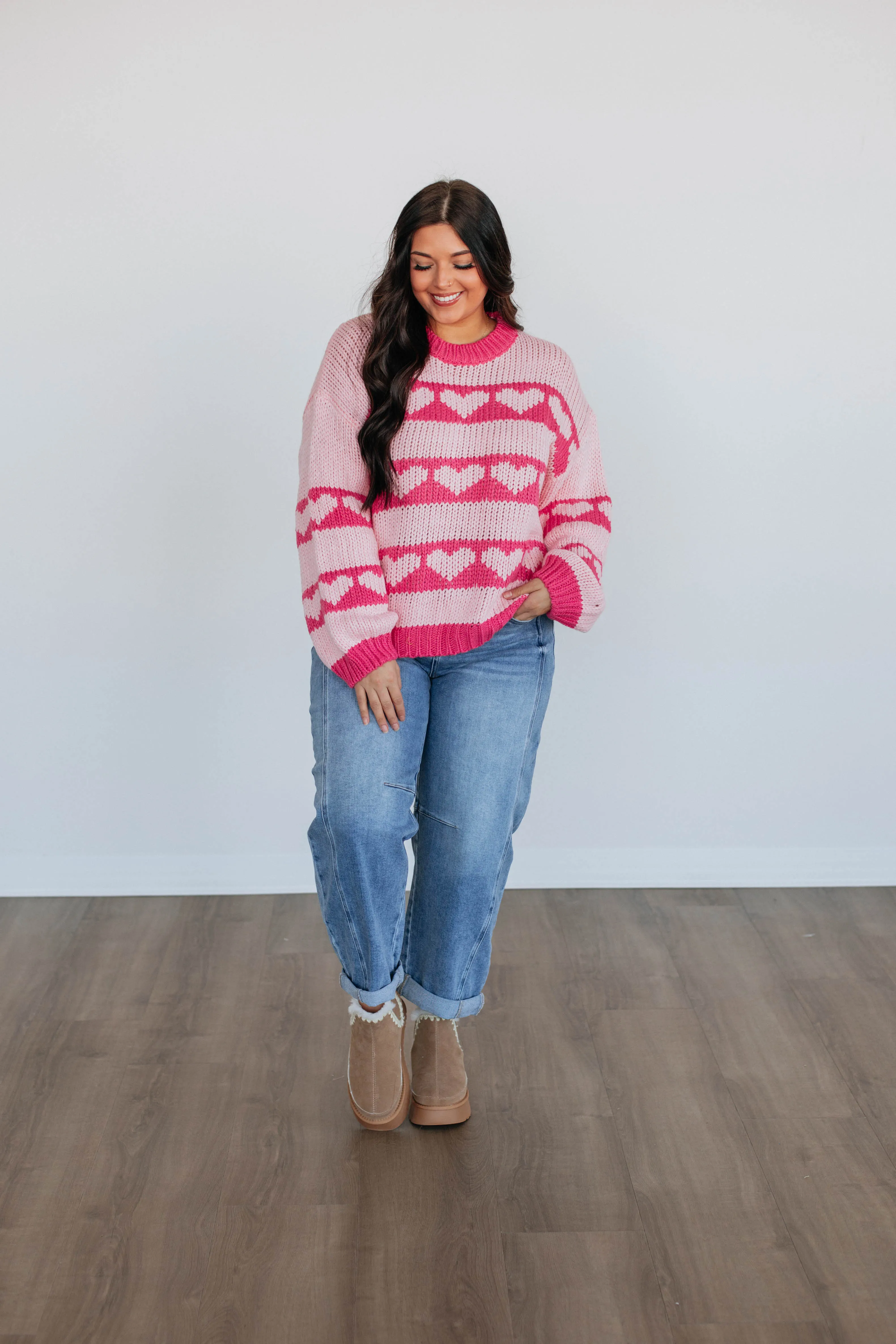 Reinforced Shoulder Seams Minimal Comfort Captured My Love Sweater