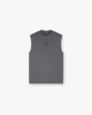 247 Trail Tank - Steel MicroPiqueKnit