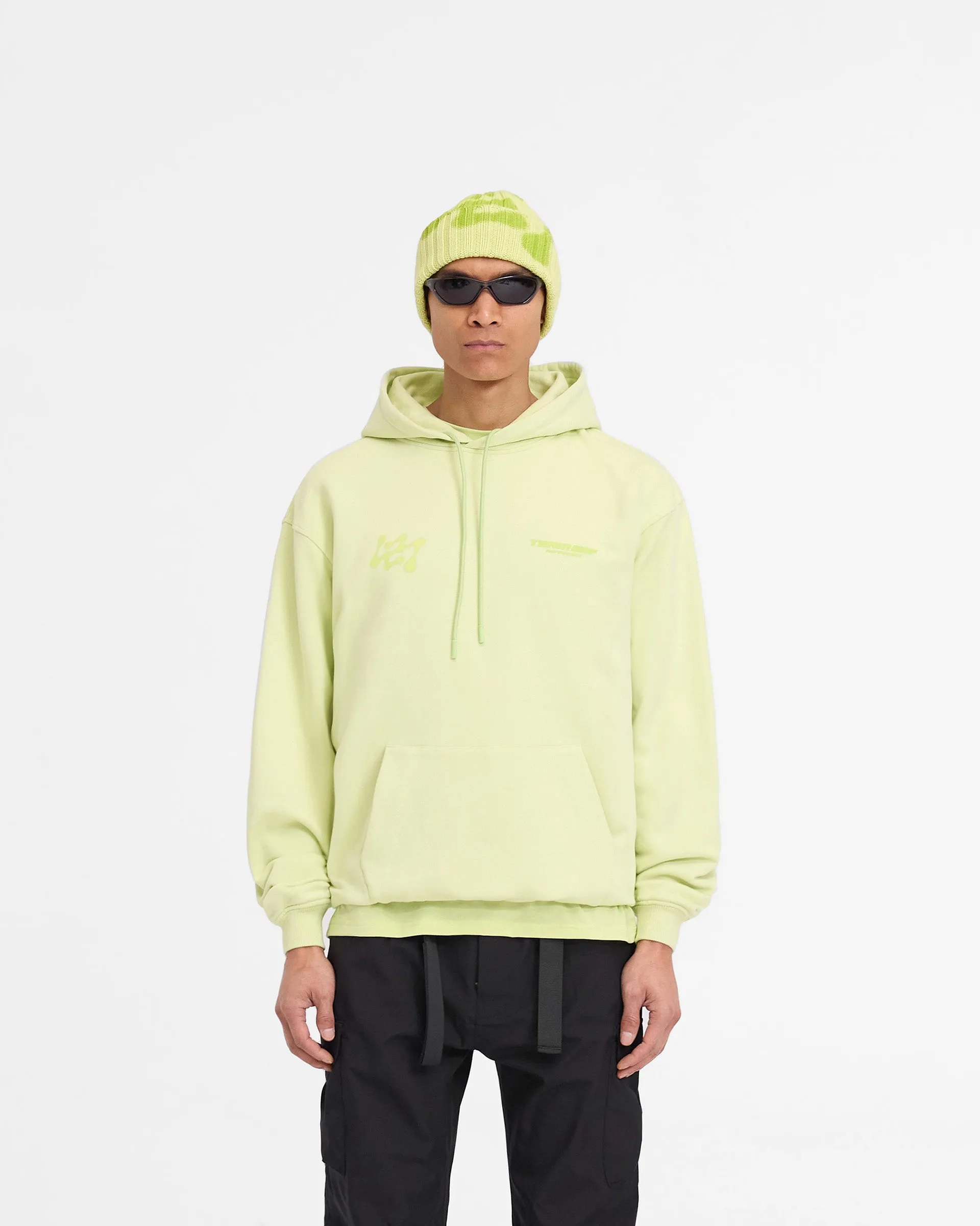 247 Future Terrains Oversized Hoodie - Shadow Lime Comfortable Layer
