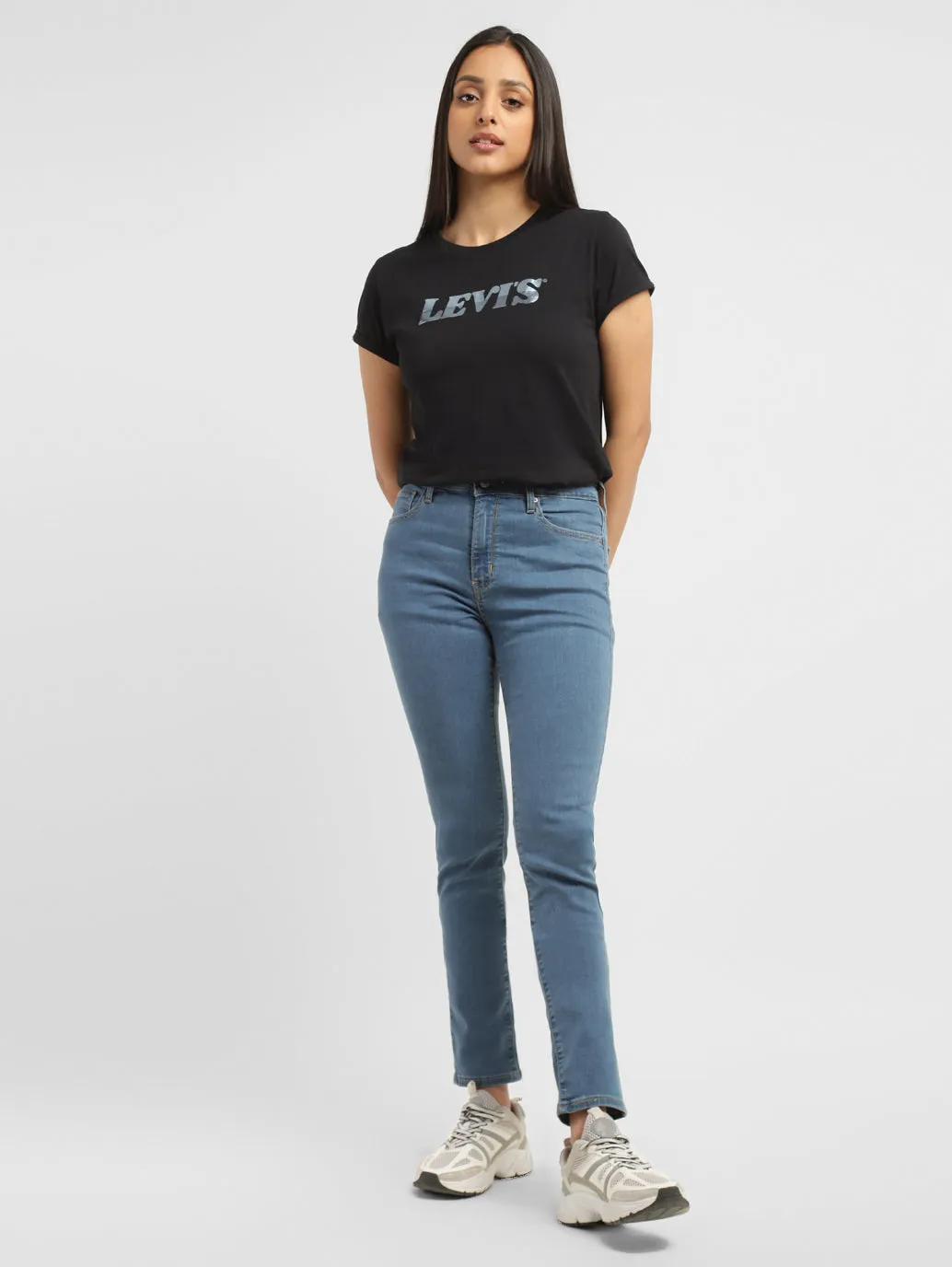 Outfit Plan Closet Classic Women's 721 Blue Skinny Fit High Rise Jeans