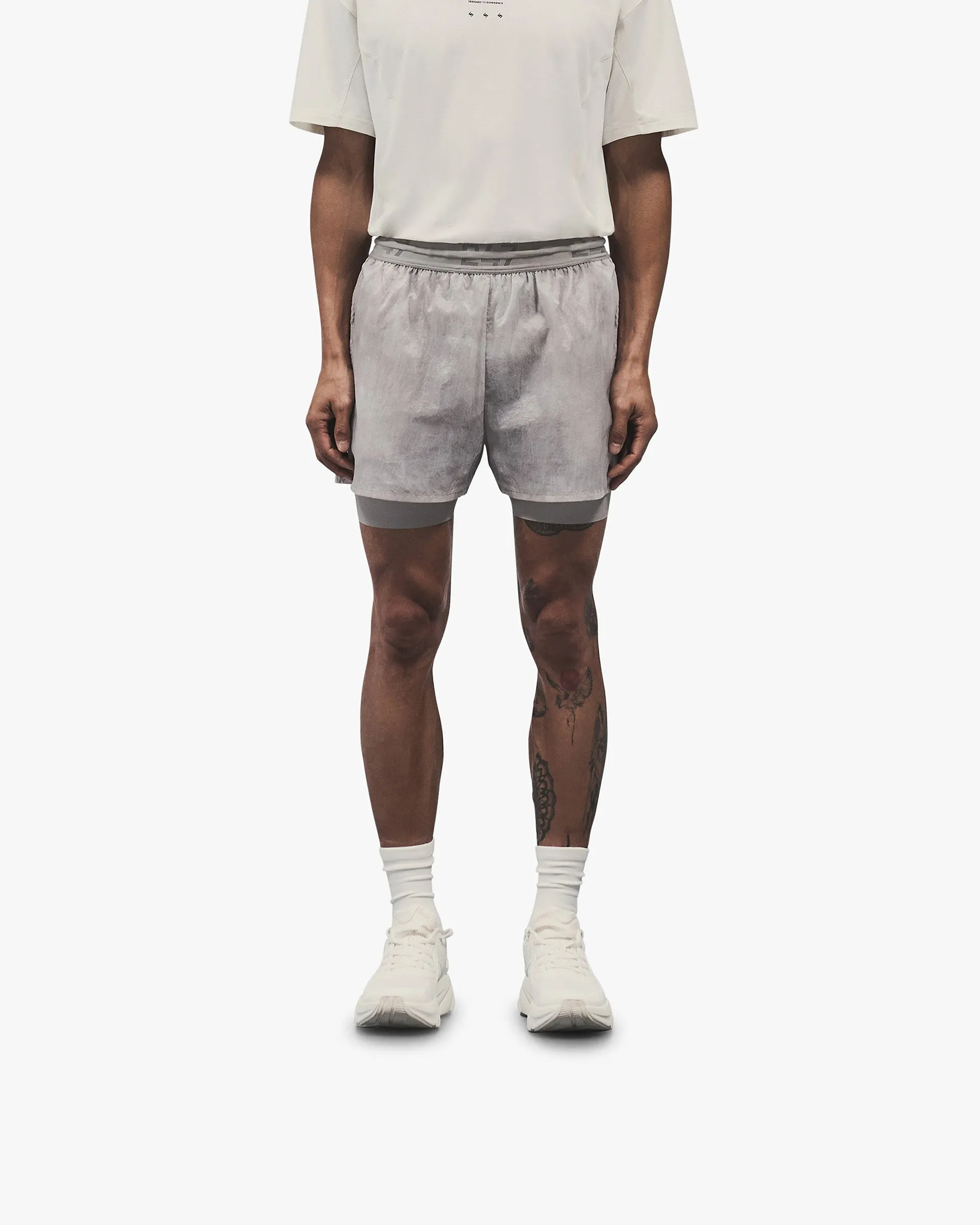 Silk Touch Flexible stretch 247 Trail Shorts - Chalk