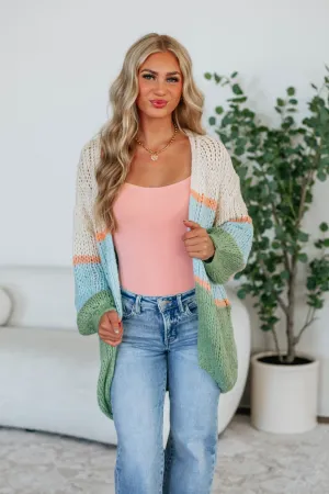 Zaiden Colorblock Cardigan Seasonal Trend