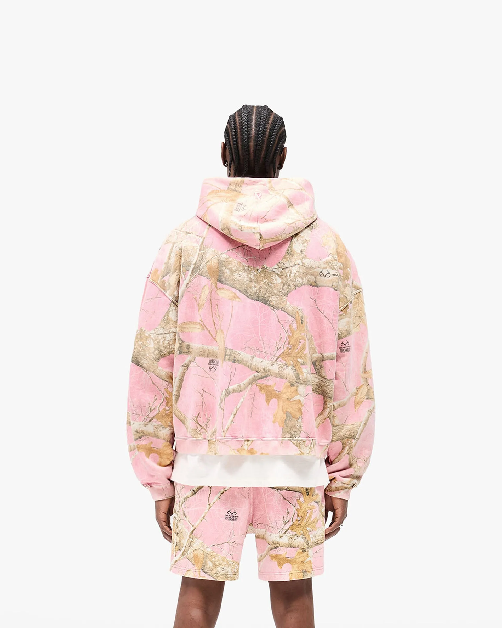 Realtree? Boxy Hoodie - Washed Pink Camo Urban Fit Layered Comfort