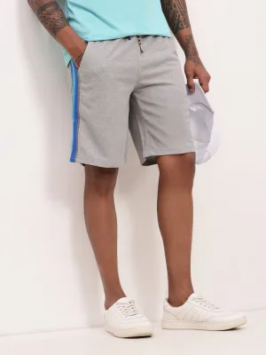 Men's Grey Cotton Shorts Tear Resistant Fabric