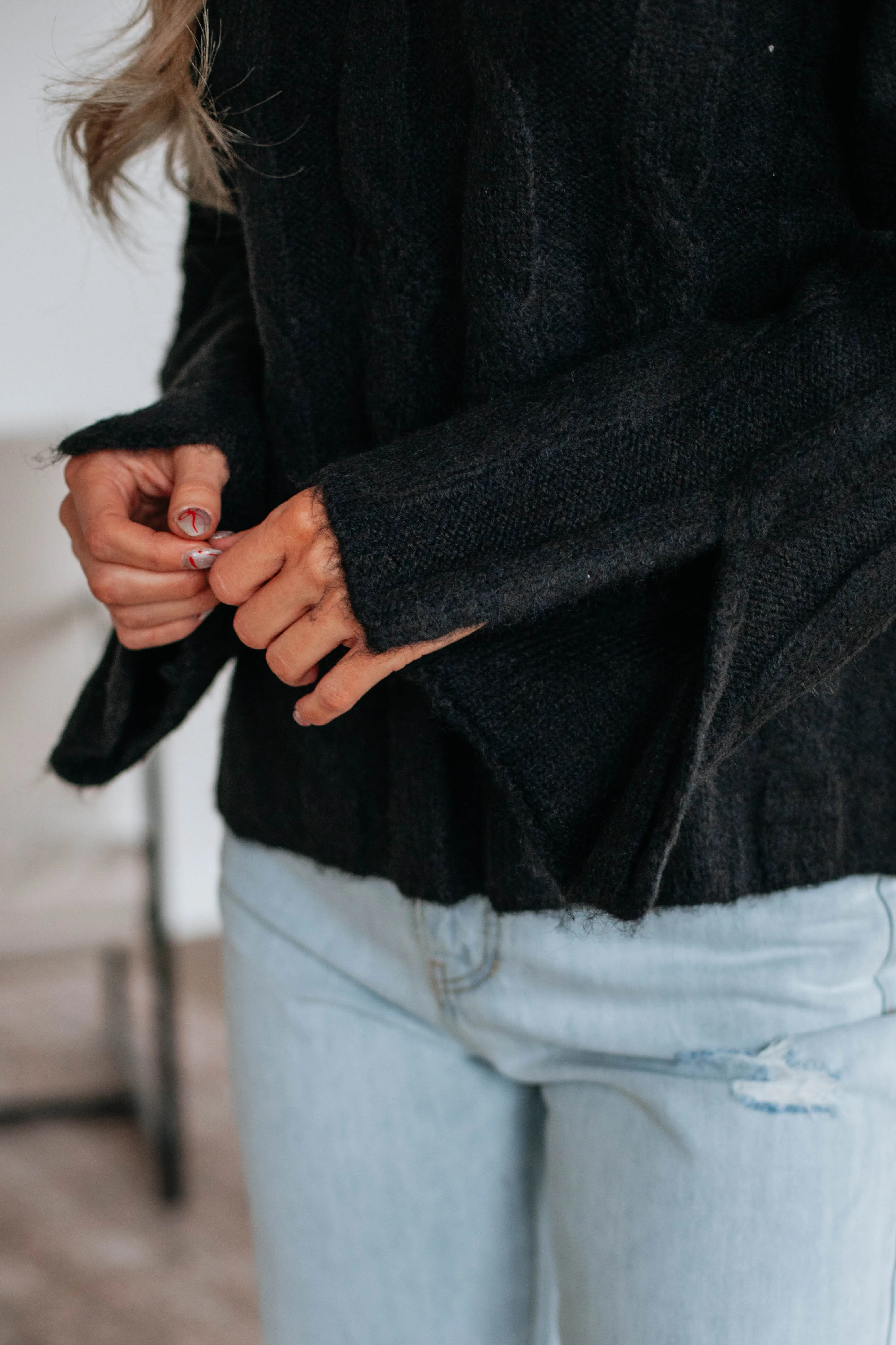 Colette Cable Knit Sweater Smart touch