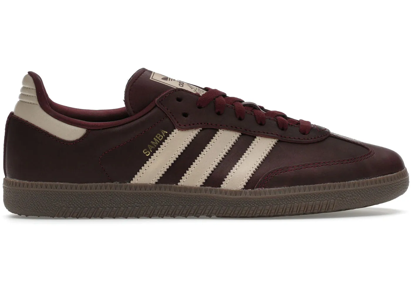 Adidas Samba Og Maroon Crystal Sand (Women'S) Leather Ollie Impact