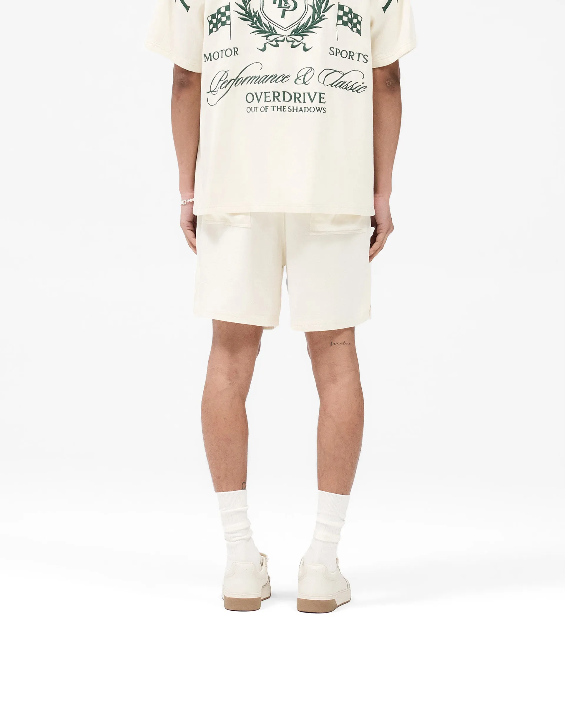 Represent Crest Short - Antique White Stretch Waist