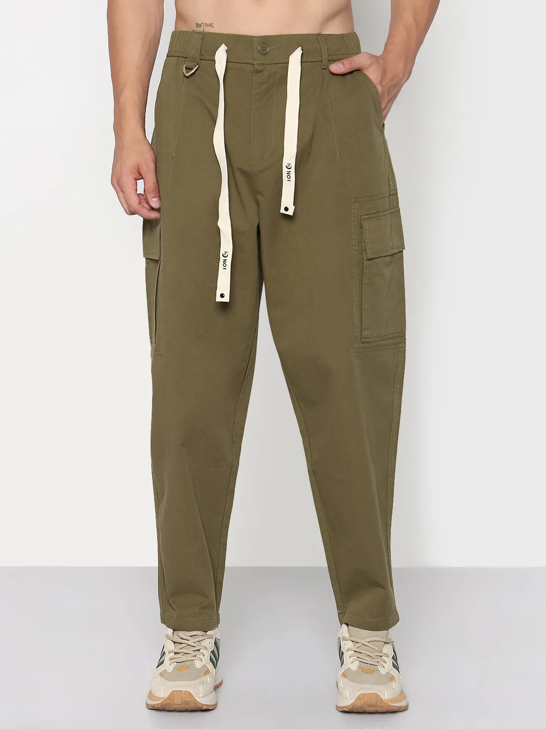 Performance Wear Anti Odor Technology Men's Olive Relaxed Fit Cargos