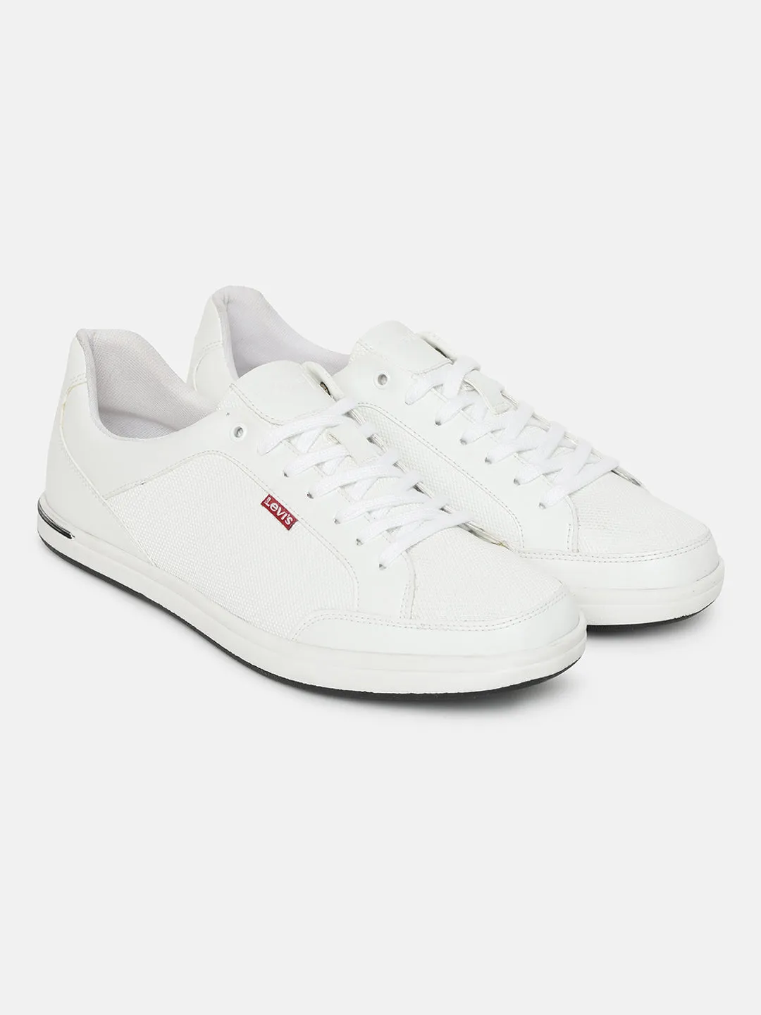 Storm Guard Men's White Solid Shoes