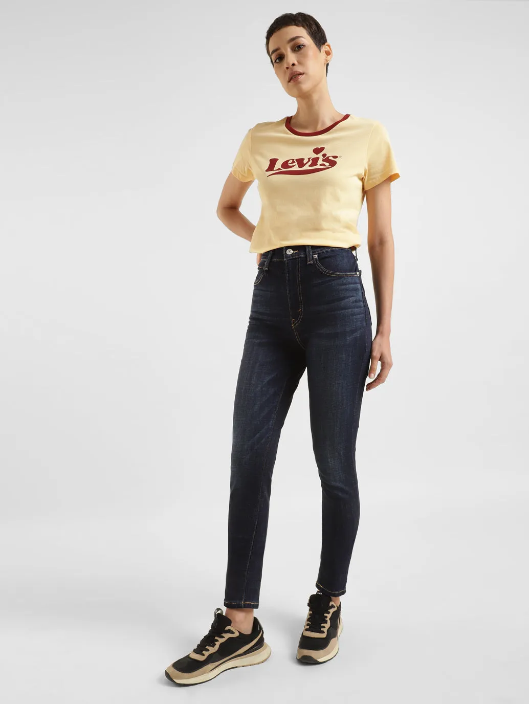 Casual Solution Casual Cool Women's Blue Skinny Fit High Rise Jeans