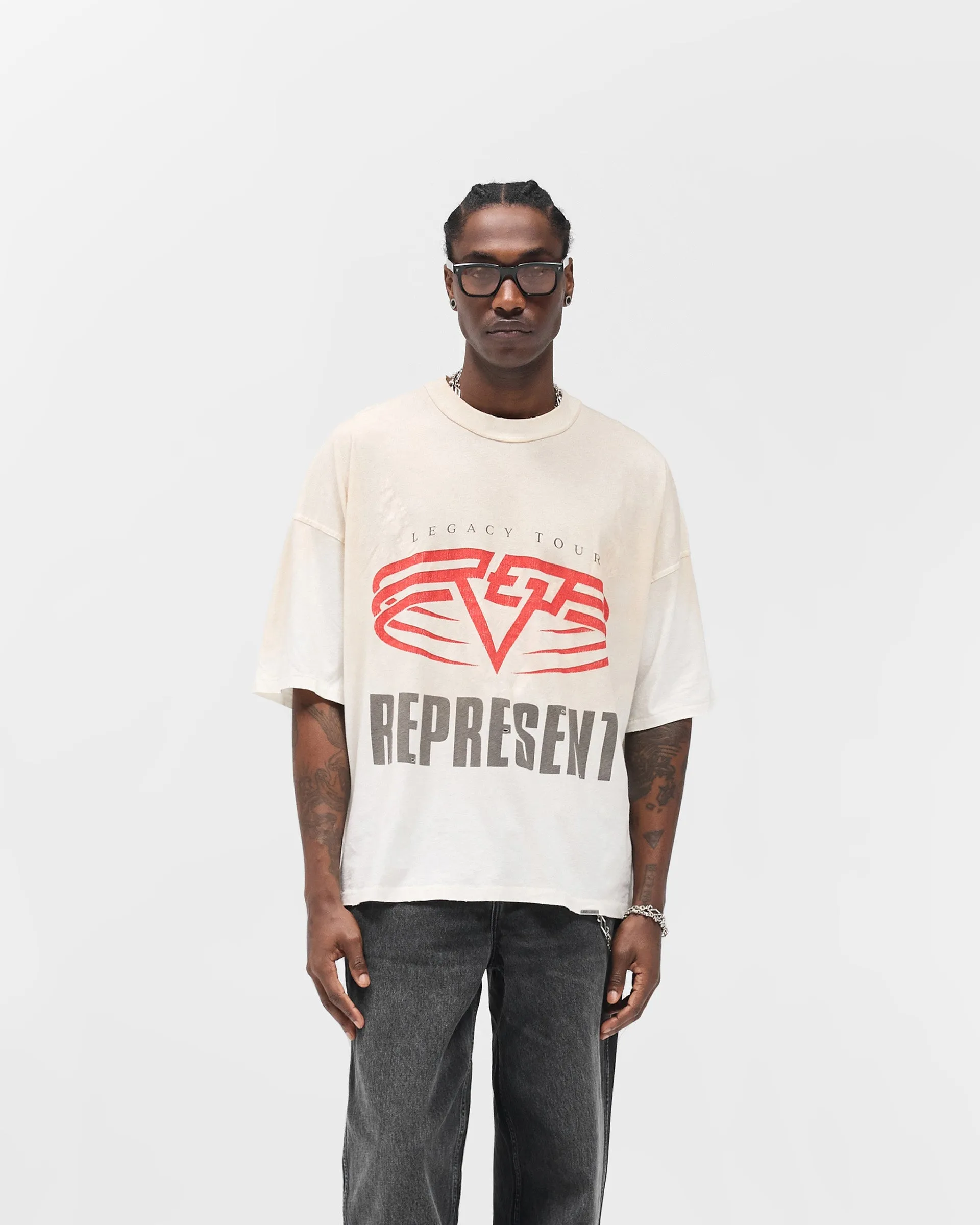 Soft Layer Reversible Living Legacy Tour T-Shirt - Flat White