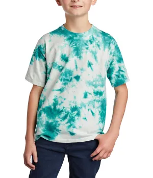 JustBlanks Youth Short Sleeve Crystal Tie-Dye T-Shirt Seasonal Layering