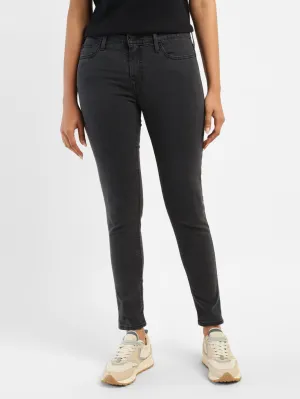 Everyday Classic Wear Comfy Women's 710 Black Skinny Fit Mid Rise Jeans