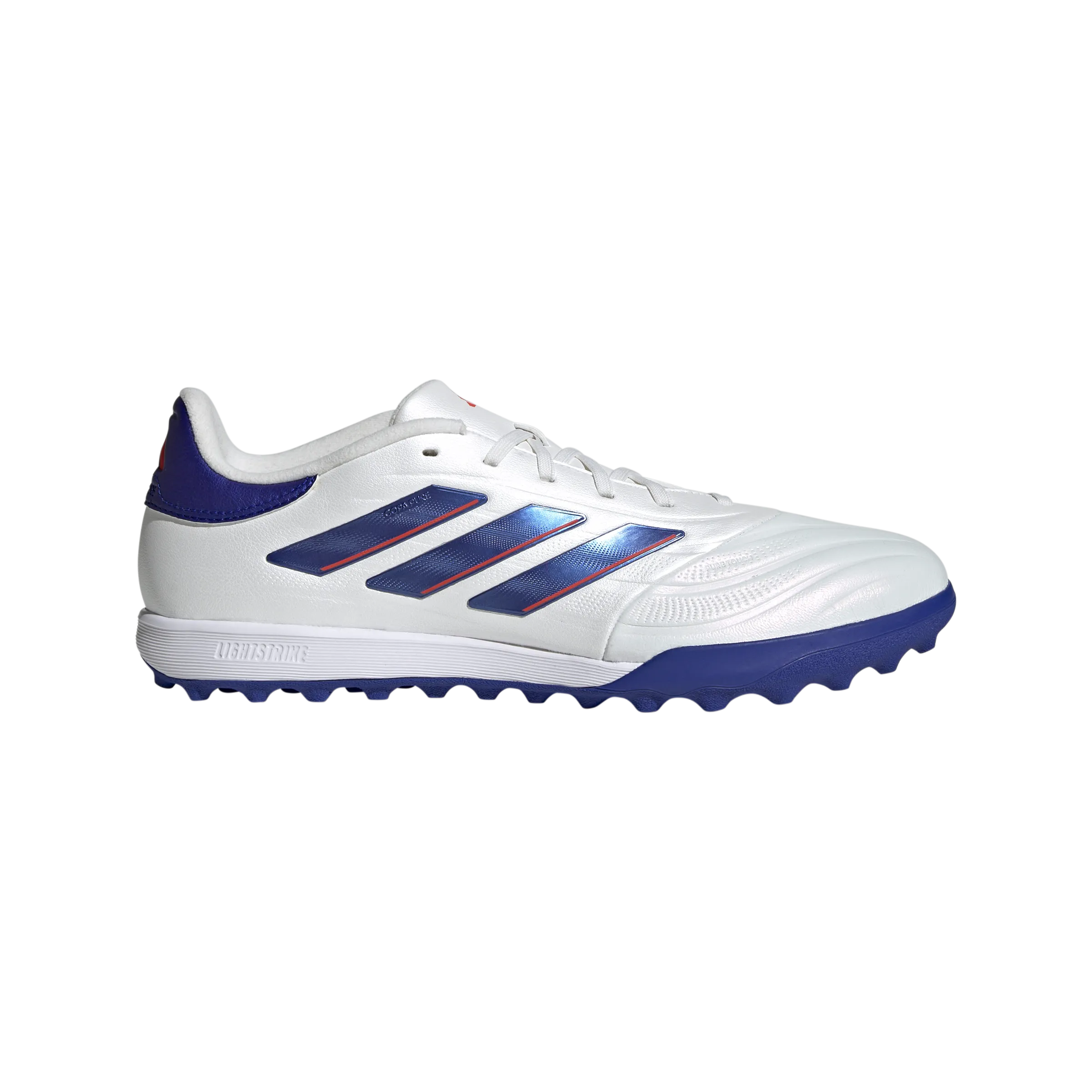 anti - microbial lining shoes Hydrophobic Treatment Copa Pure 2 League Artificial Turf Soccer Shoes | Cloud White-Lucid Blue-Solar Red | Men's