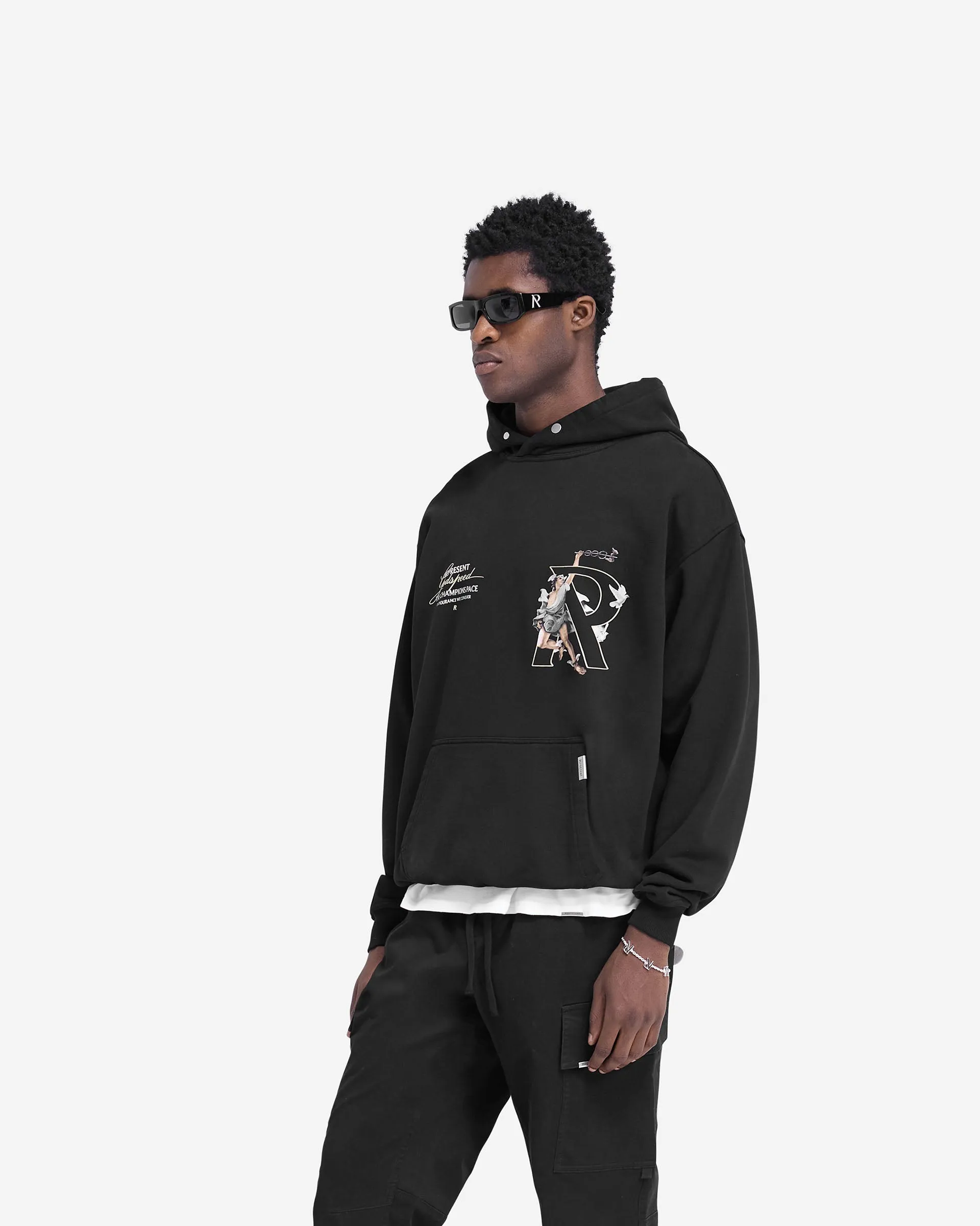 Hiking wear Hermes Hoodie - Jet Black