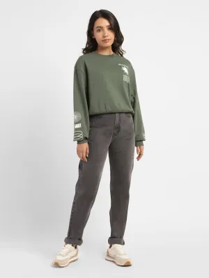 Outdoor Sporty Women's Graphic Print Crew Neck Sweatshirt