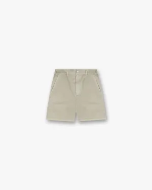 Airy Design Cotton Tailored Short - Beige