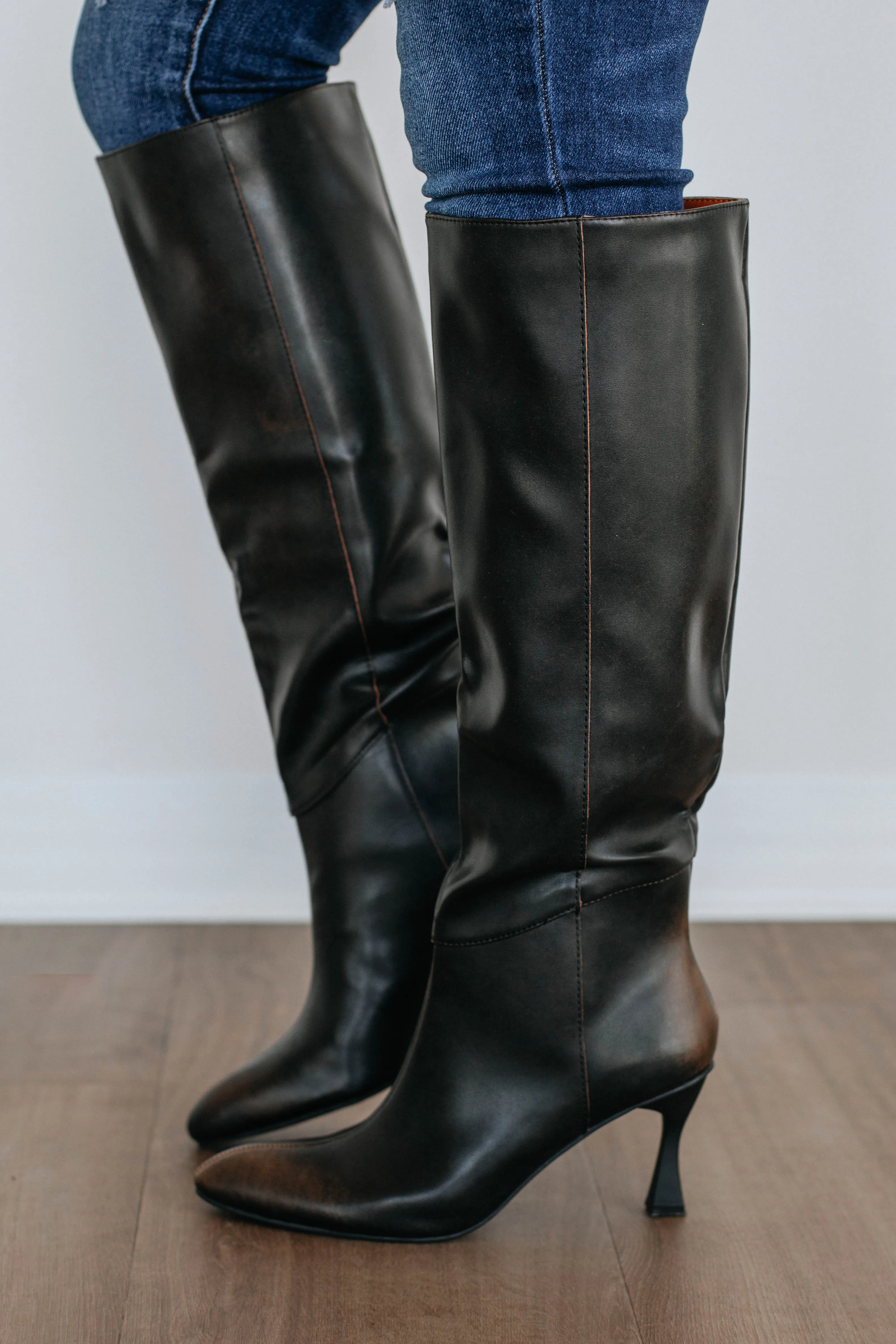 Take Me Seriously Boots - Espresso Ventilated Mesh Cold Weather Closet Core