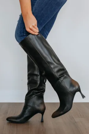 Take Me Seriously Boots - Espresso Fire Red Comfort Grip