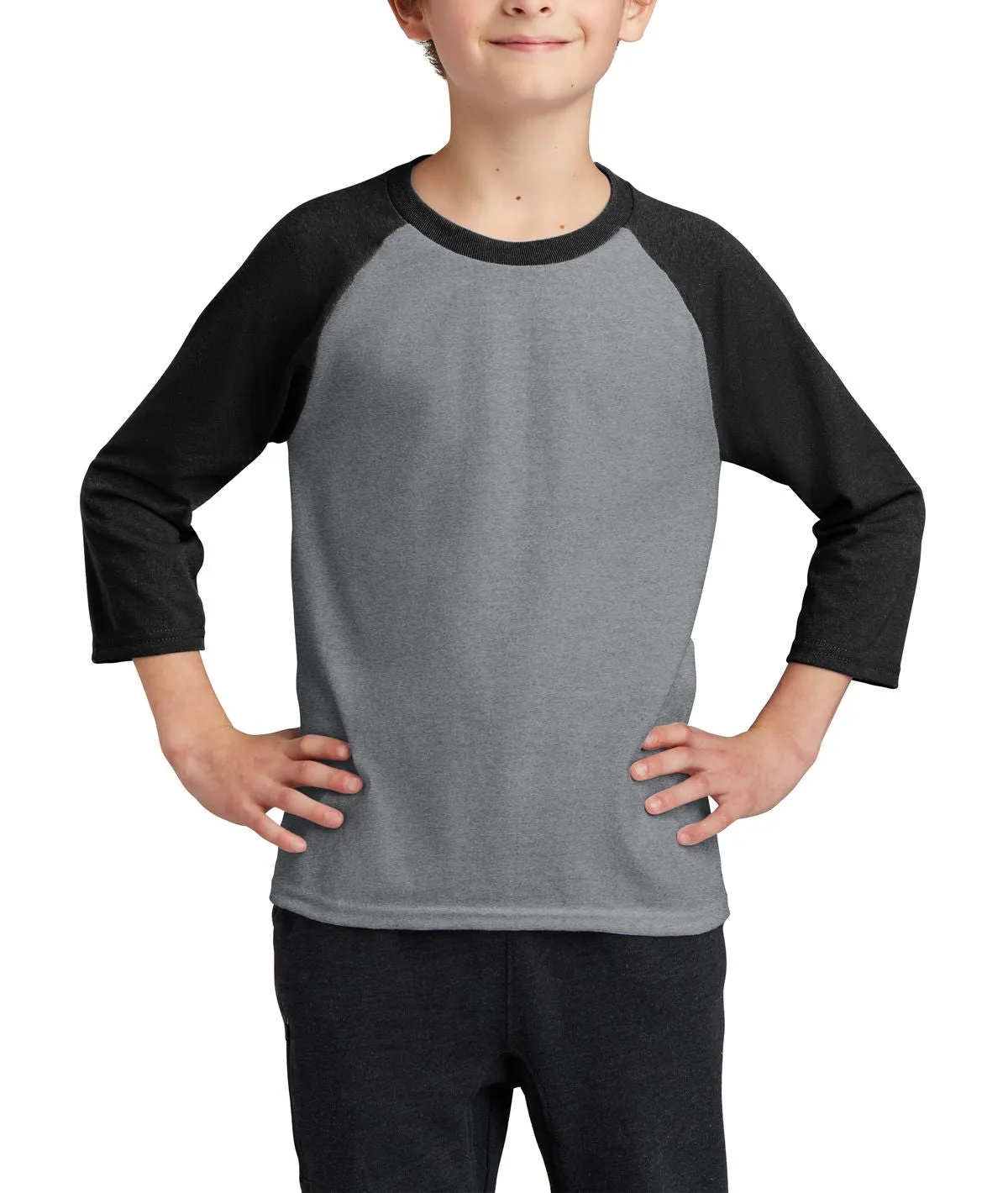 JustBlanks Youth 3/4-Raglan Sleeve Baseball Tee Summer Wardrobe