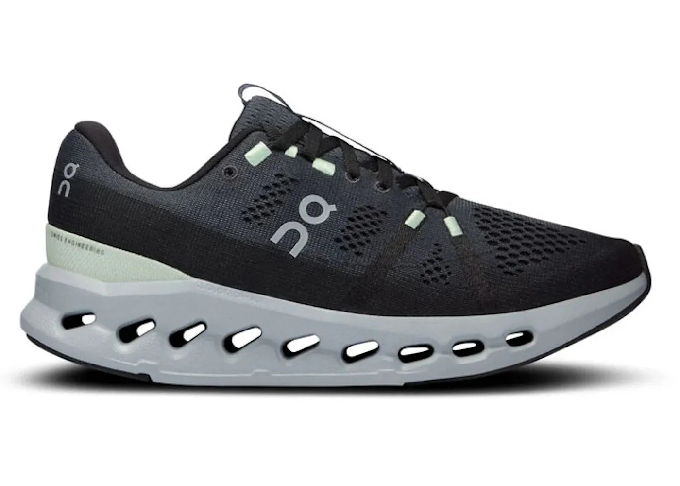 Ultra Light Midsole Narrow - toe - box On Running Cloudsurfer Iron Glacier